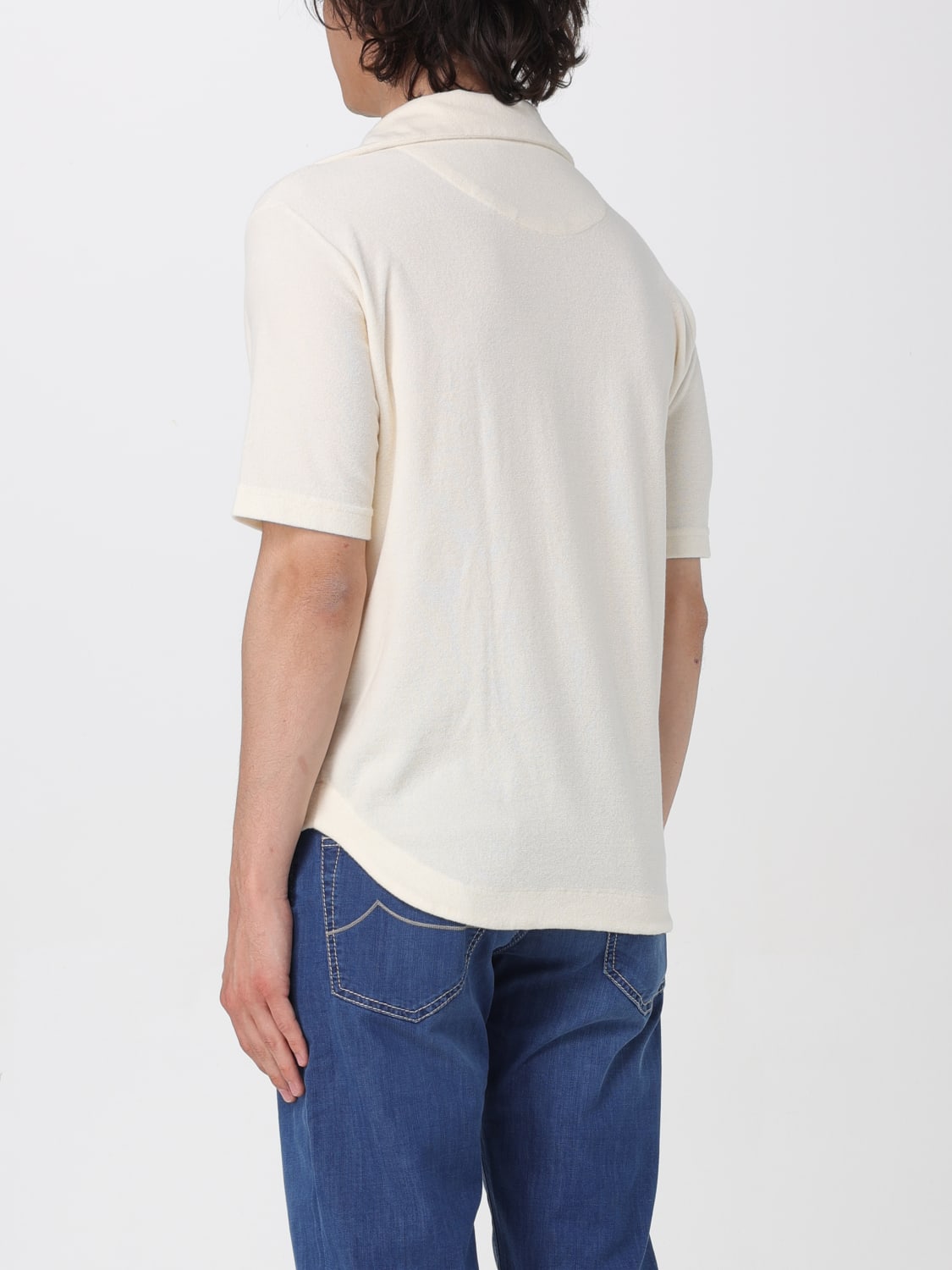 DOPPIAA T-SHIRT: T-shirt Doppiaa in misto cotone , Crema - Img 2