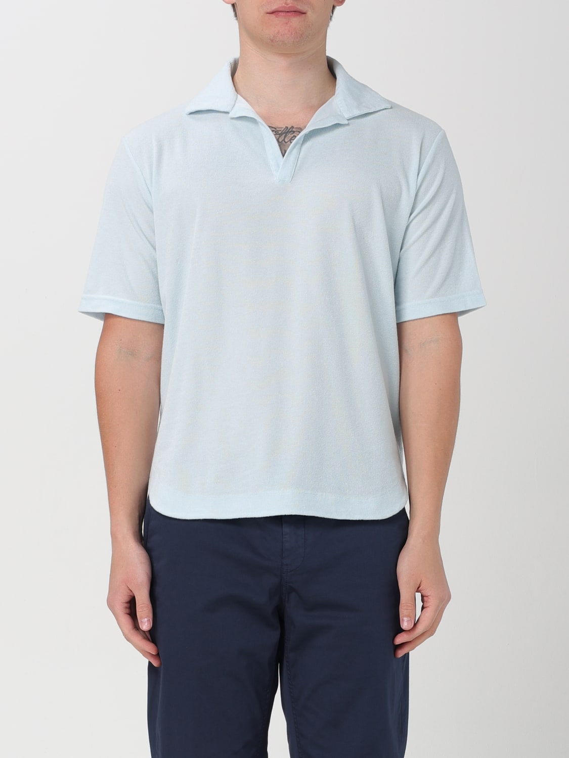 DOPPIAA T-SHIRT: T-shirt Doppiaa in misto cotone , Blue 1 - Img 1