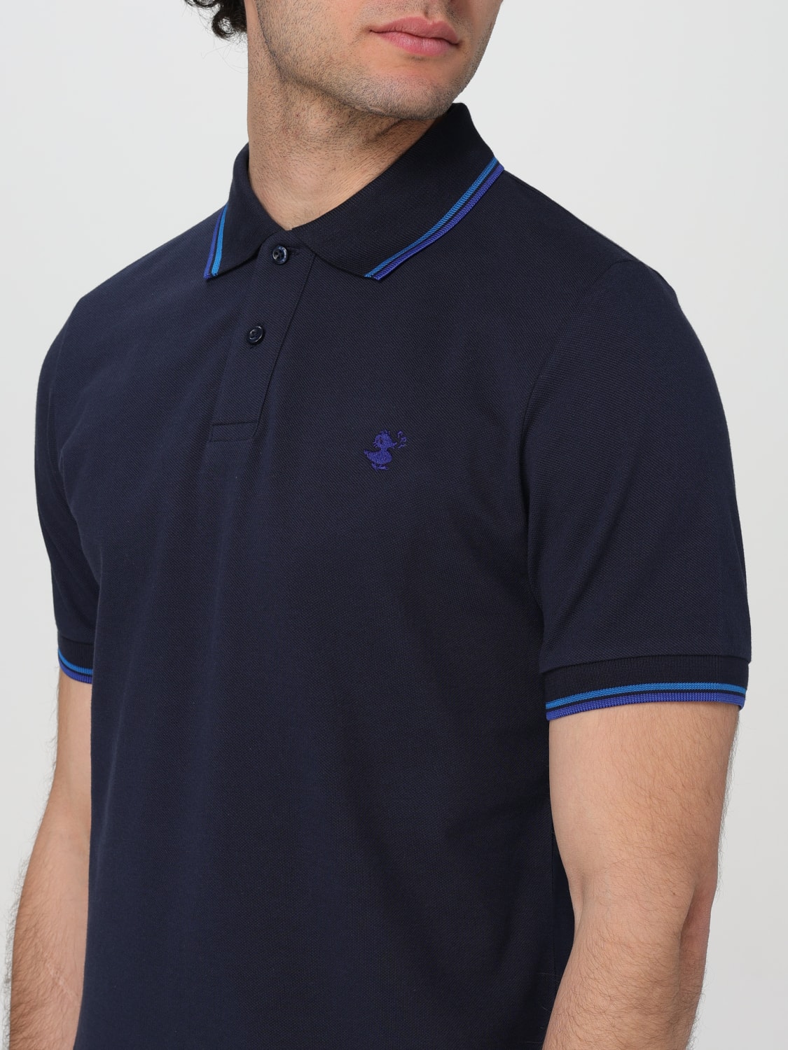 SAVE THE DUCK POLO SHIRT: Polo shirt men Save The Duck, Blue 1 - Img 3