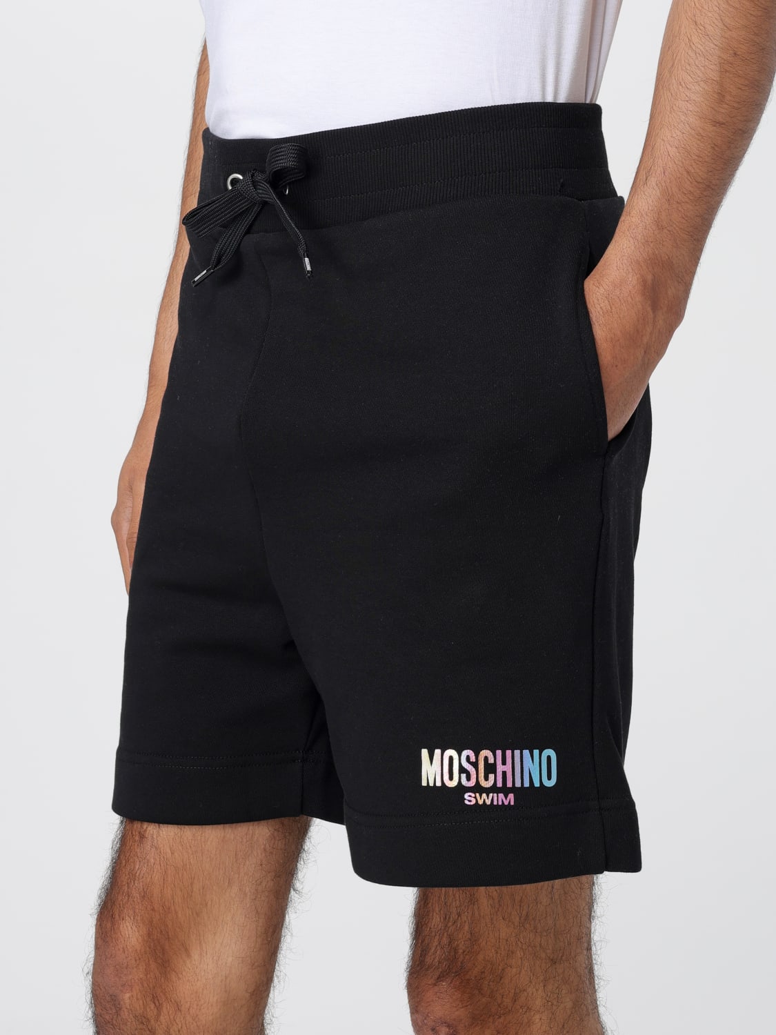 Black moschino swim shorts online