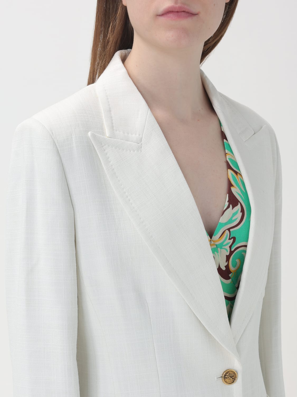 ETRO BLAZER: Blazer woman Etro, Yellow Cream - Img 5