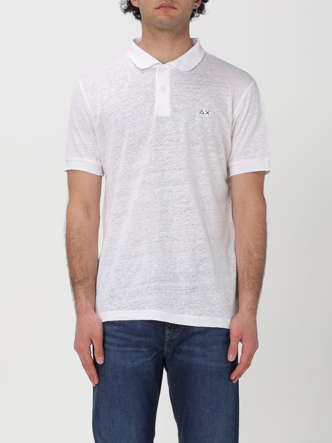 SUN 68 POLO SHIRT: T-shirt men Sun 68, White - Img 1