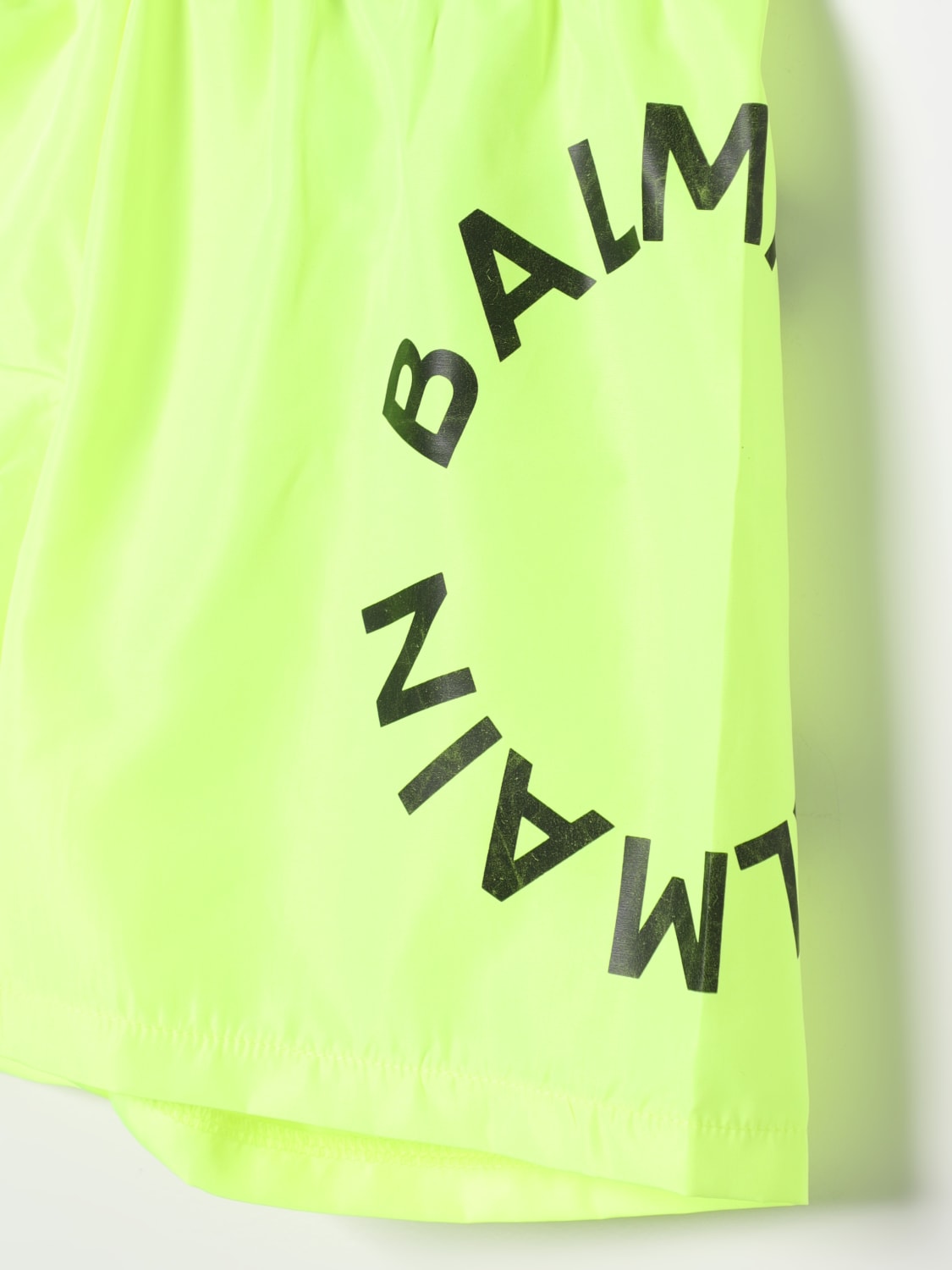 BALMAIN COSTUME: Costume Balmain Kids in nylon con stampa logo , Giallo - Img 3