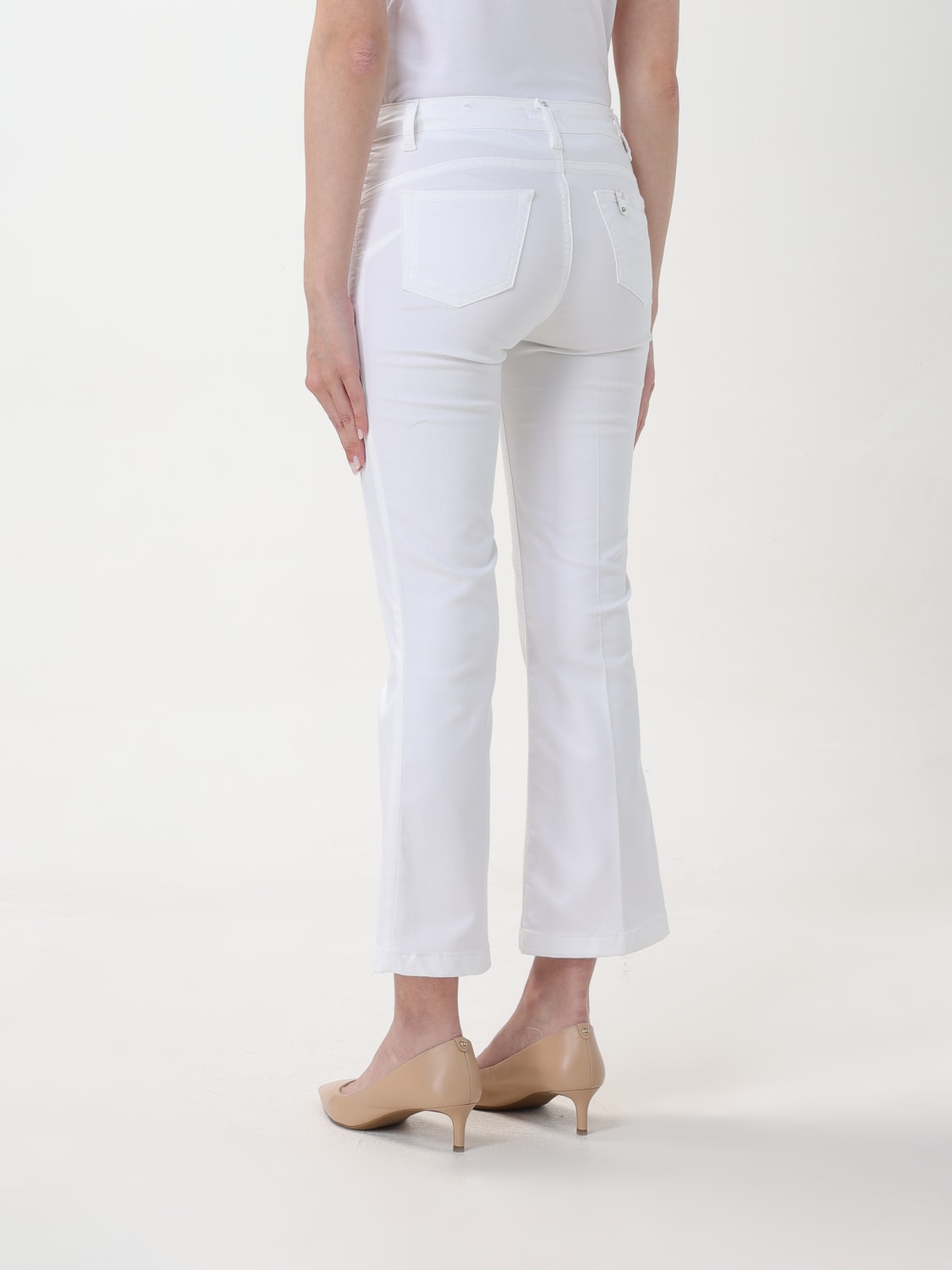 LIU JO PANTALON: Pantalon femme Liu Jo, Blanc - Img 2