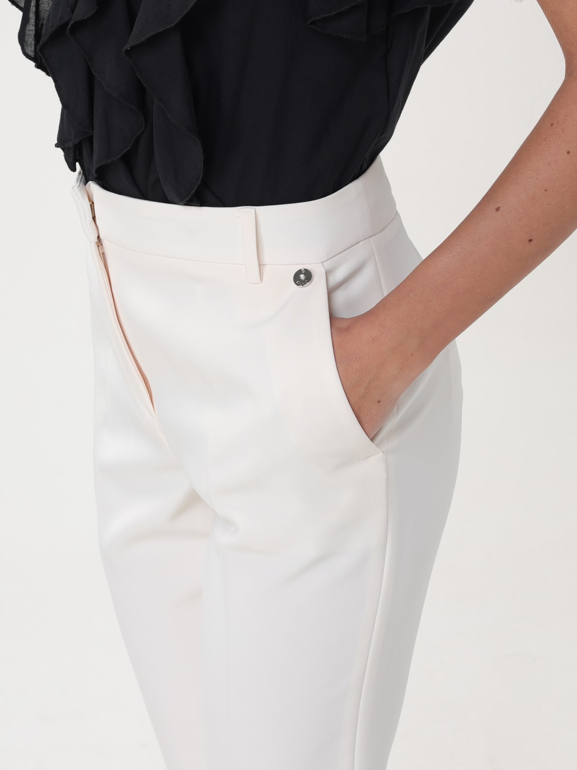 LIU JO PANTS: Pants woman Liu Jo, White - Img 3