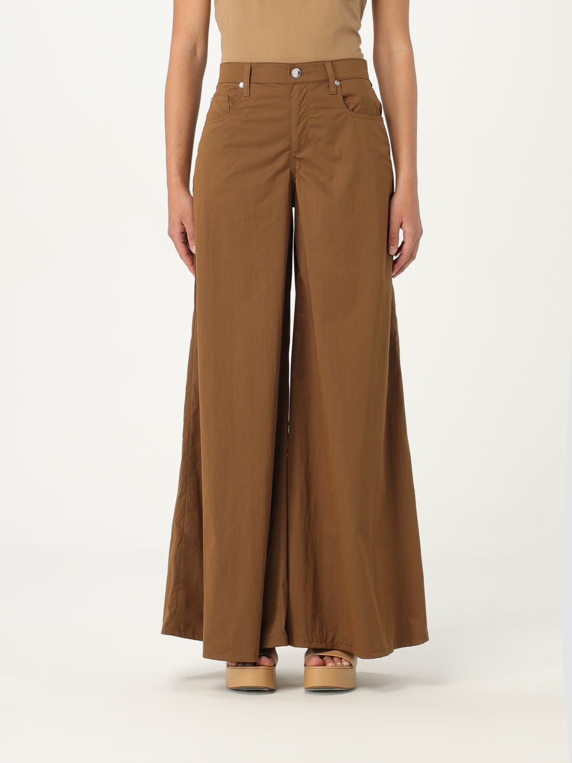 LIU JO PANTS: Pants woman Liu Jo, Brown - Img 1