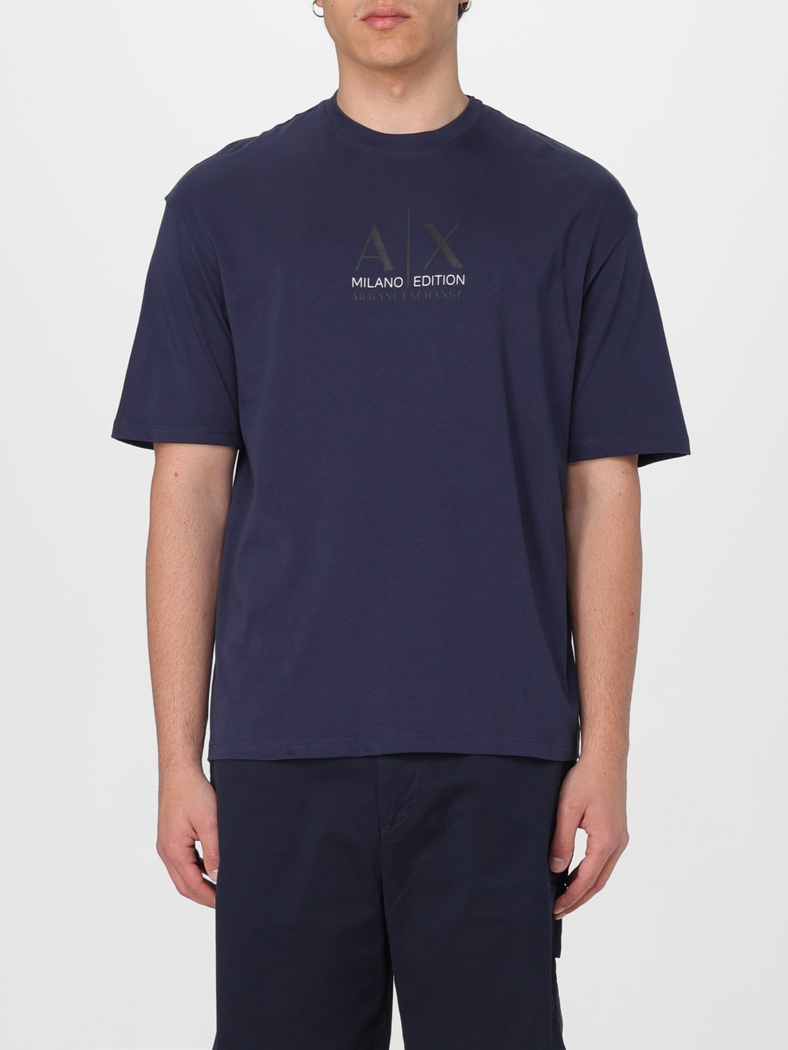Tシャツ・カットソー GIORGIO ARMANI Men T-shirt Blue GM000981AF14552 UB102 ARMANI EXCHANGE: T-shirt men - Blue | Armani Exchange t