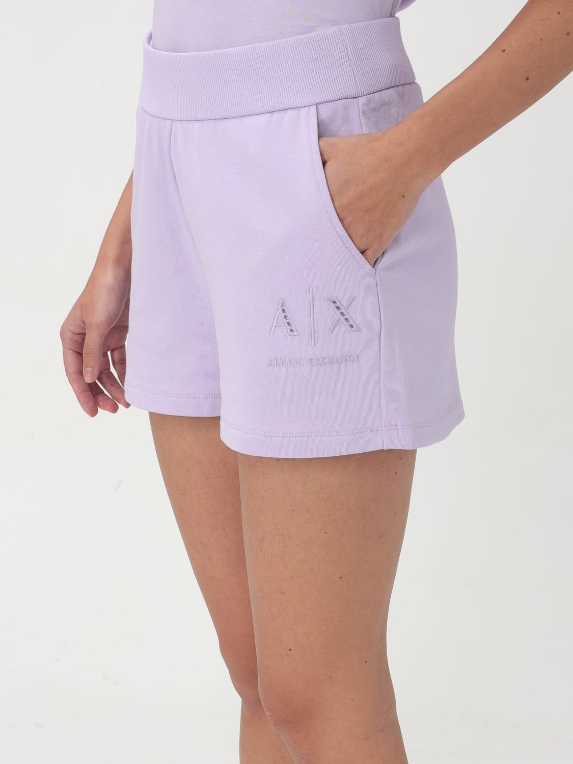 ARMANI EXCHANGE SHORT: Short woman Armani Exchange, Violet - Img 4