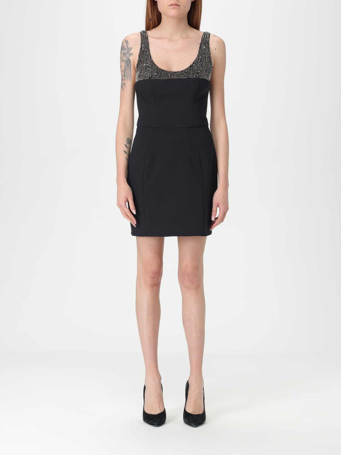 ELISABETTA FRANCHI DRESS: Dress woman Elisabetta Franchi, Black - Img 1