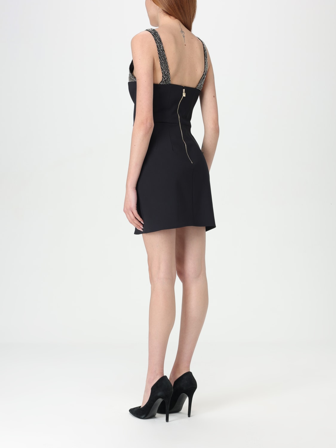 ELISABETTA FRANCHI DRESS: Dress woman Elisabetta Franchi, Black - Img 2