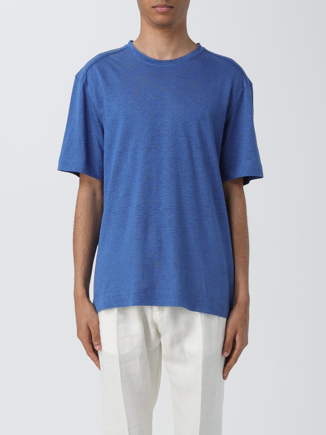 ZEGNA T-SHIRT: T-shirt homme Zegna, Bleu - Img 1