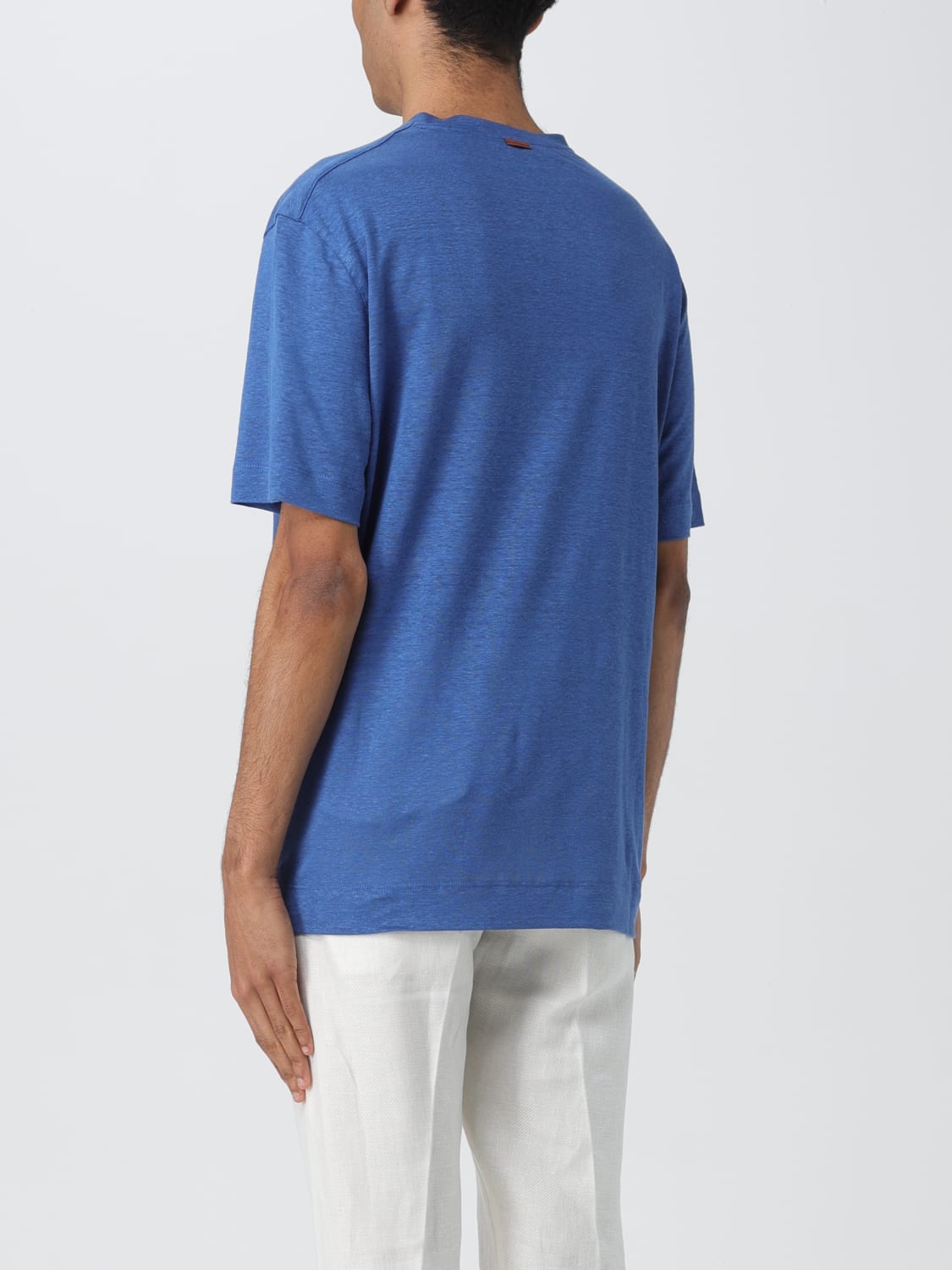 ZEGNA T-SHIRT: T-shirt men Zegna, Blue - Img 2