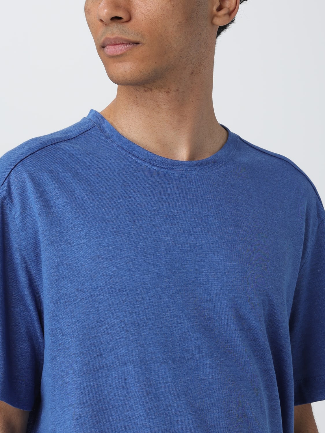 ZEGNA T-SHIRT: T-shirt homme Zegna, Bleu - Img 4