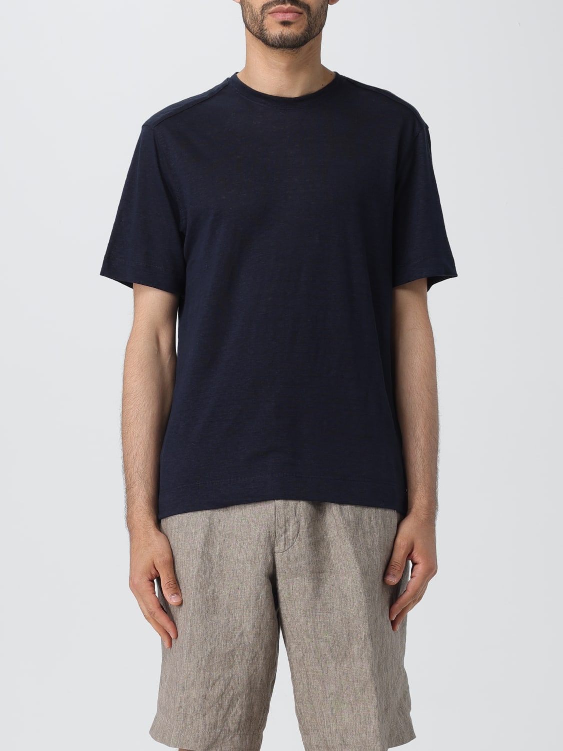 ZEGNA T-SHIRT: T-shirt men Zegna, Navy - Img 1