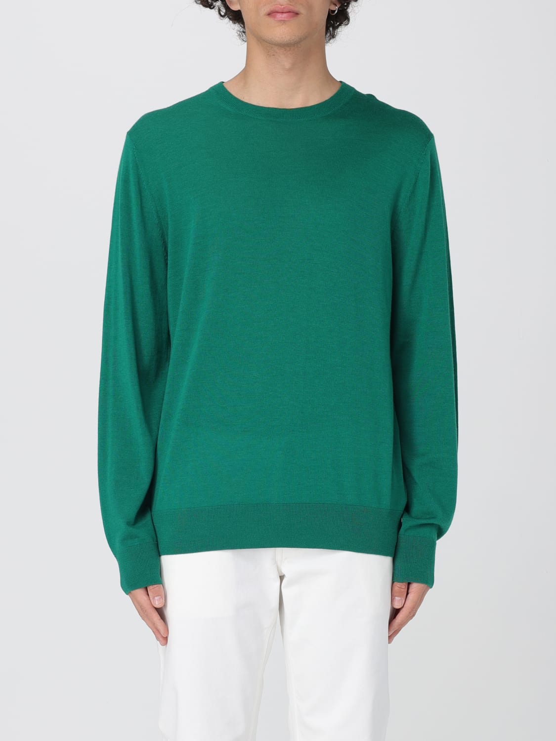 BALLANTYNE MAGLIA: Maglia a girocollo basic Ballantyne in lana, Verde - Img 1