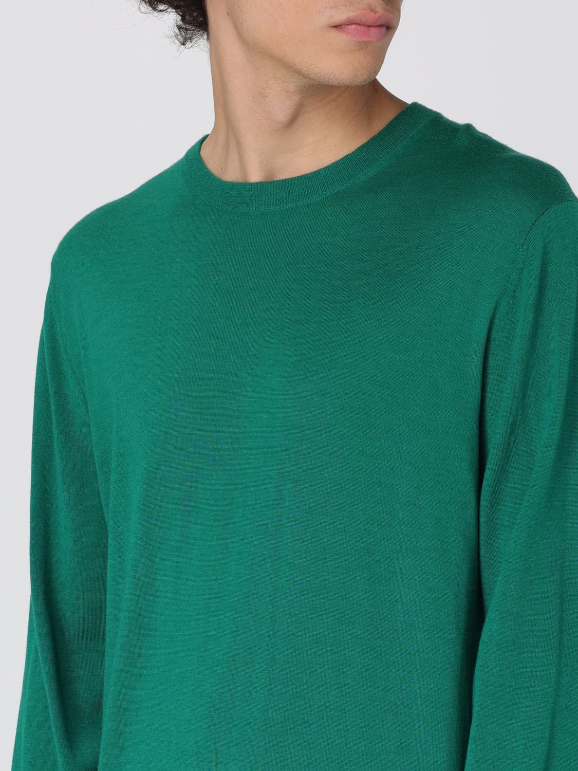 BALLANTYNE MAGLIA: Maglia a girocollo basic Ballantyne in lana, Verde - Img 3