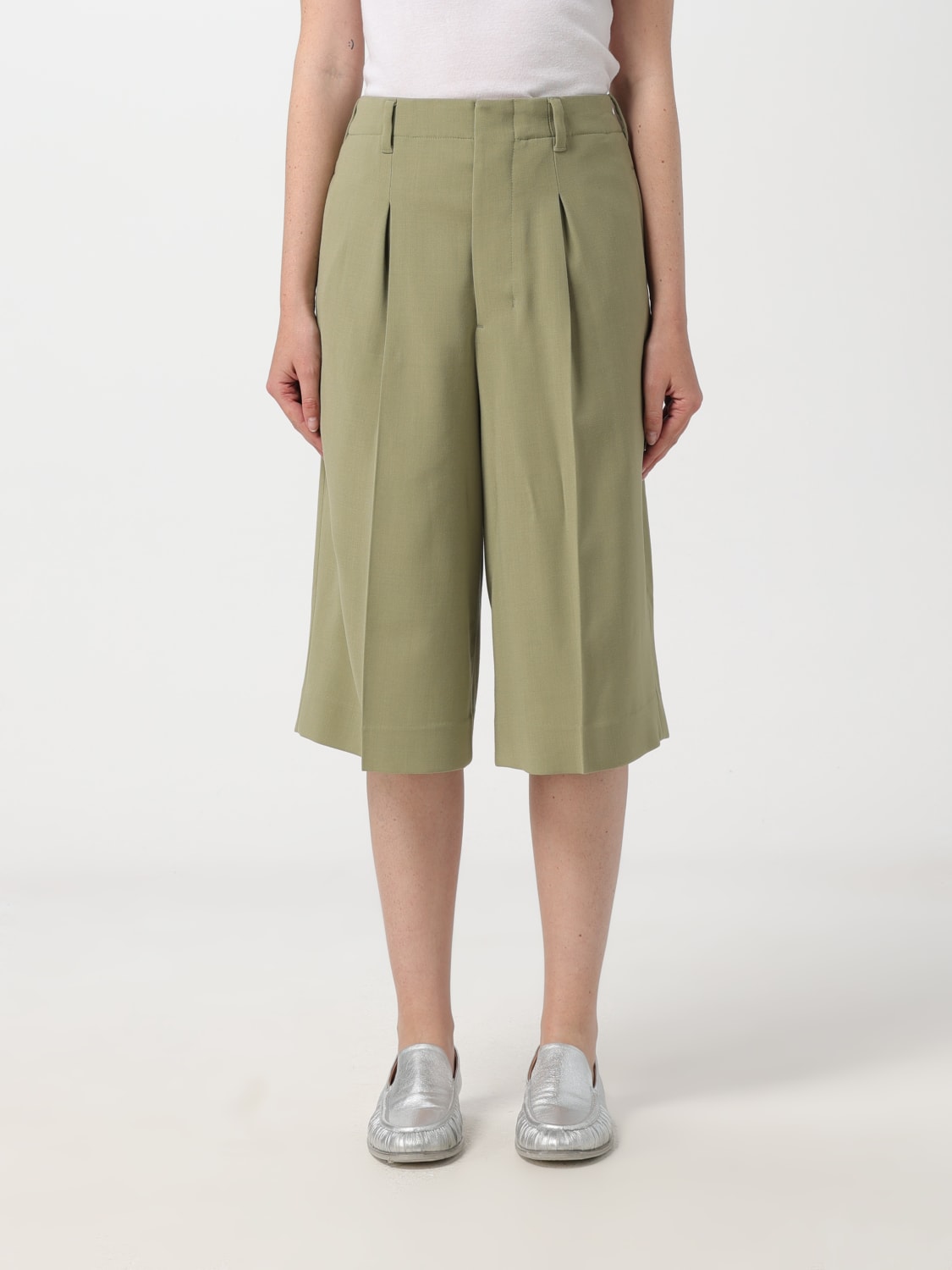 ショートパンツ AMI PARIS Woman Short Green FSO305VI0007 351 Ami Paris Outlet: Pants woman - Green | Ami Paris short