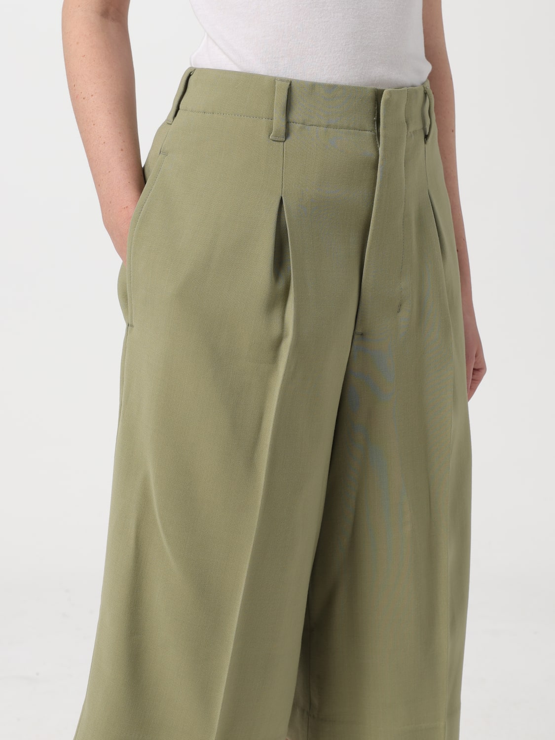 ショートパンツ AMI PARIS Woman Short Green FSO305VI0007 351 Ami Paris Outlet: Pants woman - Green | Ami Paris short