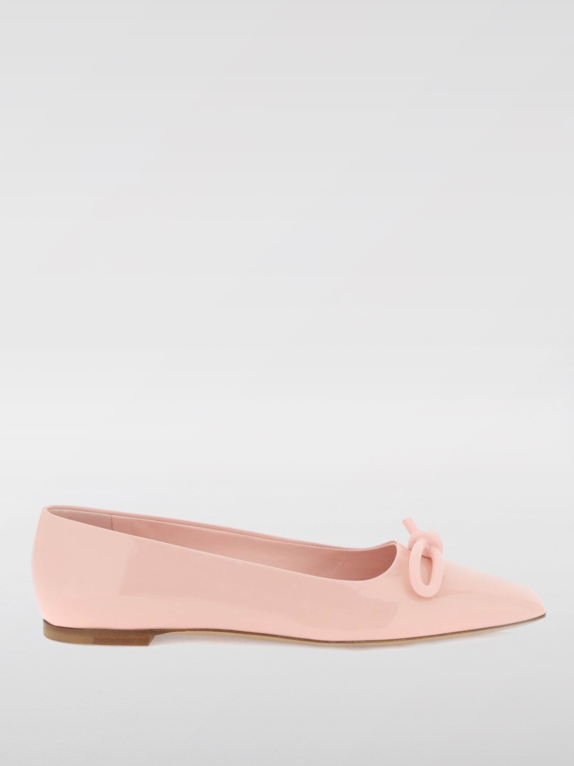 FERRAGAMO BALLET FLATS: Flat sandals woman Ferragamo, Blush Pink - Img 1