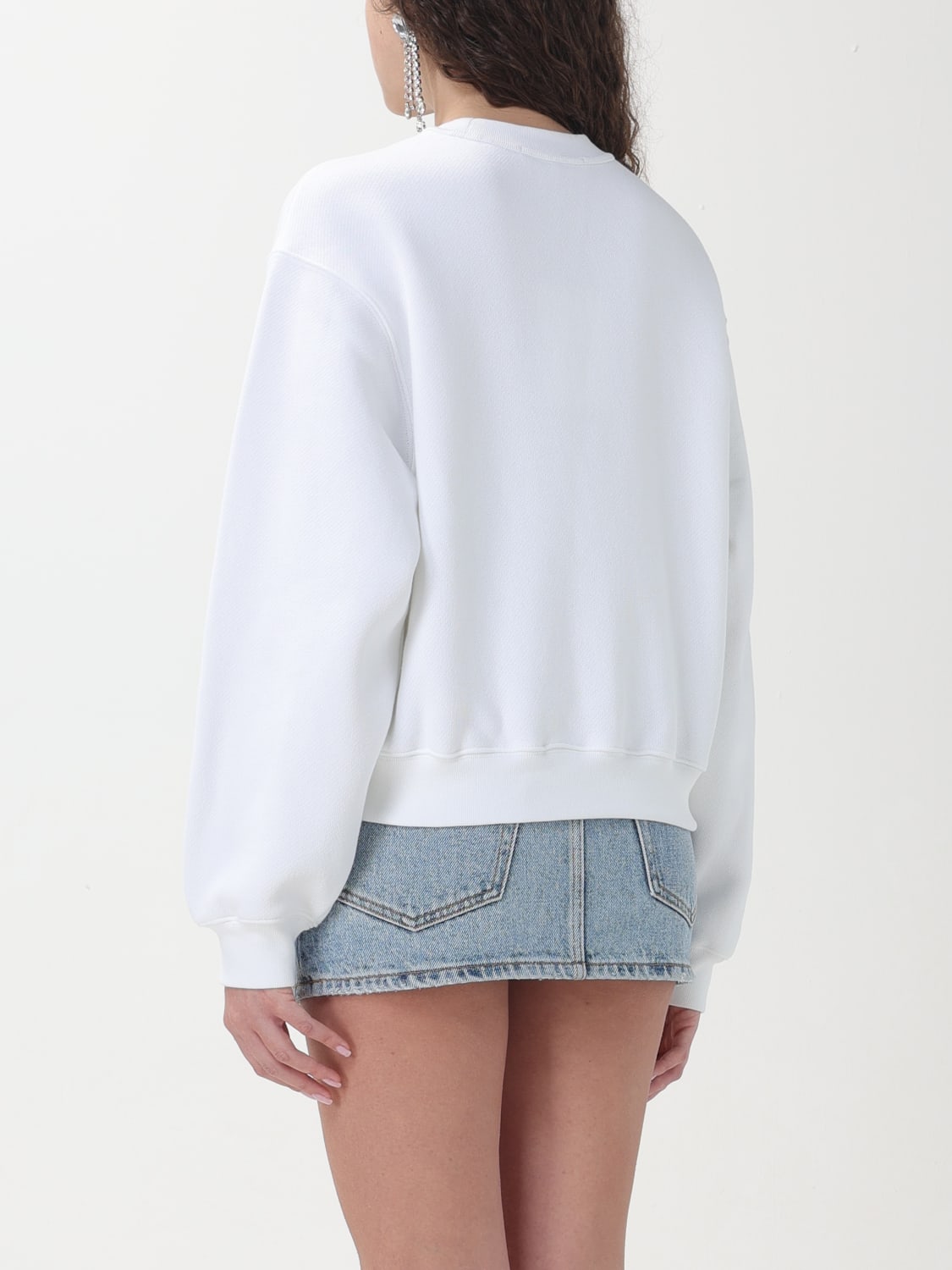 T BY ALEXANDER WANG SWEATSHIRT: Sweatshirt woman T by Alexander Wang, White - Img 3