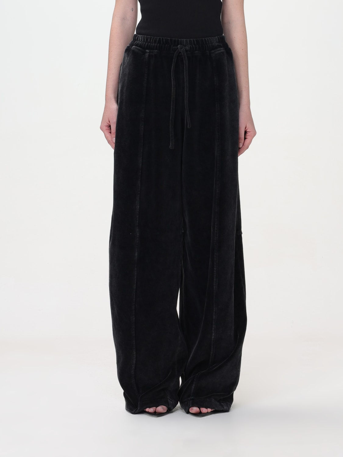パンツ T BY ALEXANDER WANG Woman Pants Black 4CC1244355 095A T by Alexander Wang Outlet: Pants woman - Black | T by