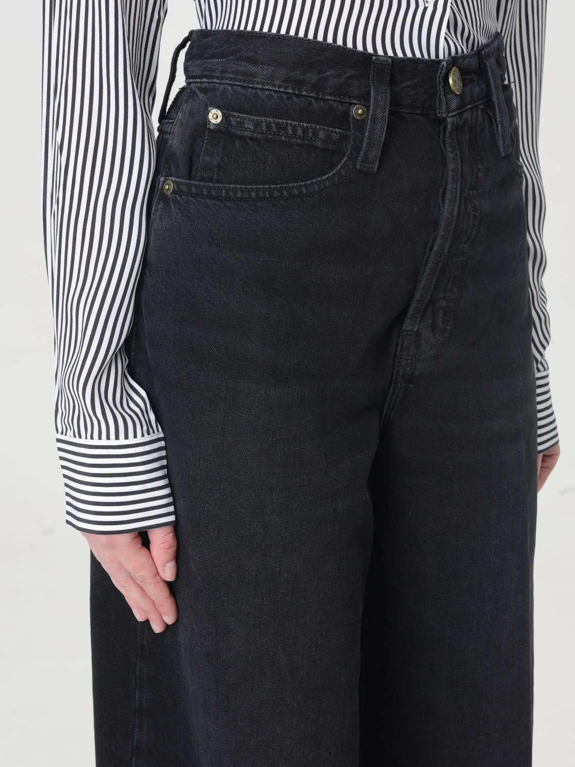 デニム・ジーパン FRAME Woman Jeans Black WW23DPAE04 SPNV Frame Outlet: Jeans woman - Black | Frame jeans WW23DPAE04