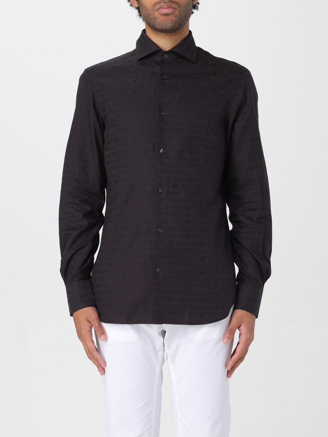 Camicie armani con logo on sale