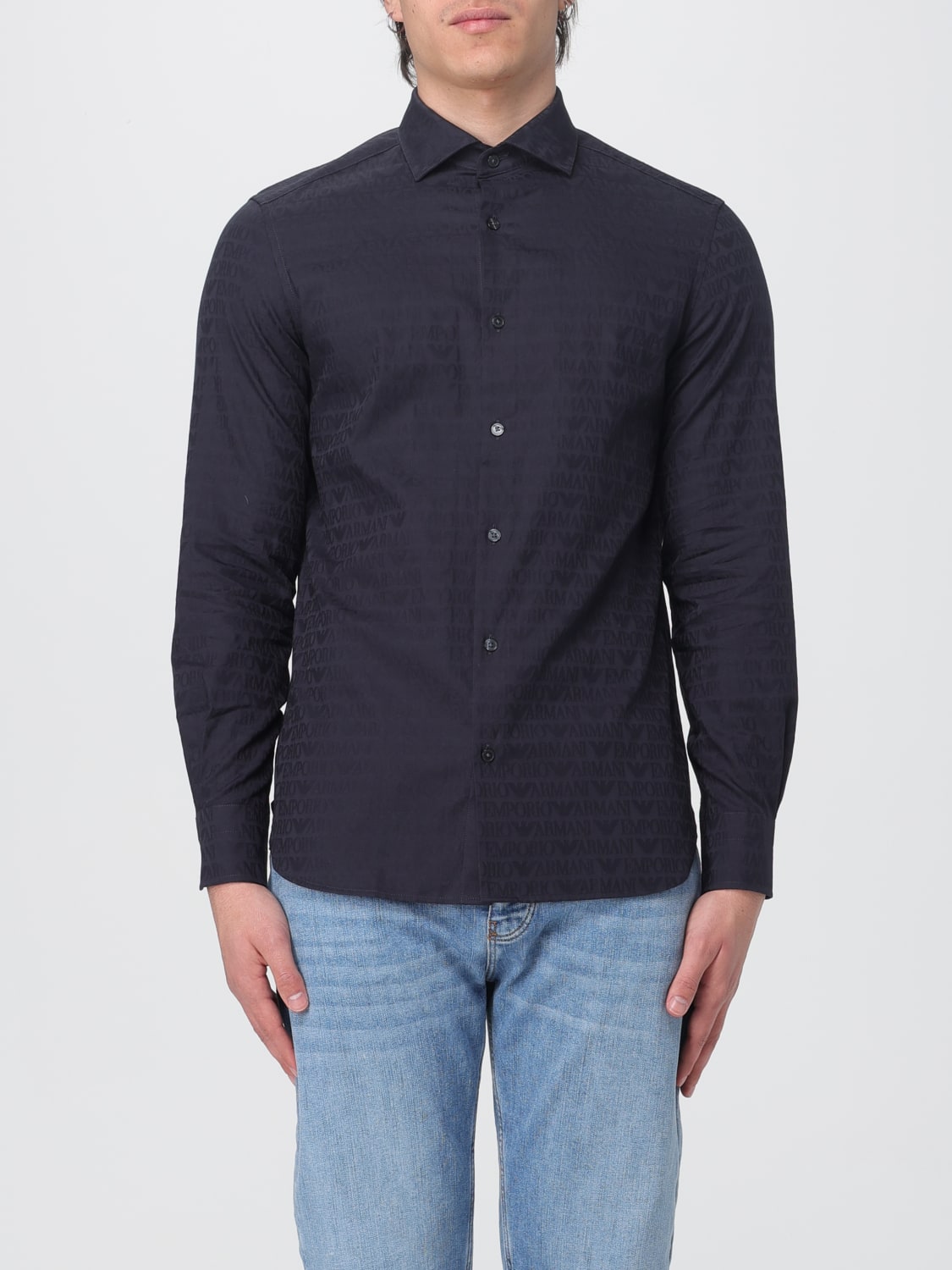 Emporio Armani Outlet Chemise homme Bleu Chemise Emporio Armani 3D1C861NIUZ en ligne sur GIGLIO.COM