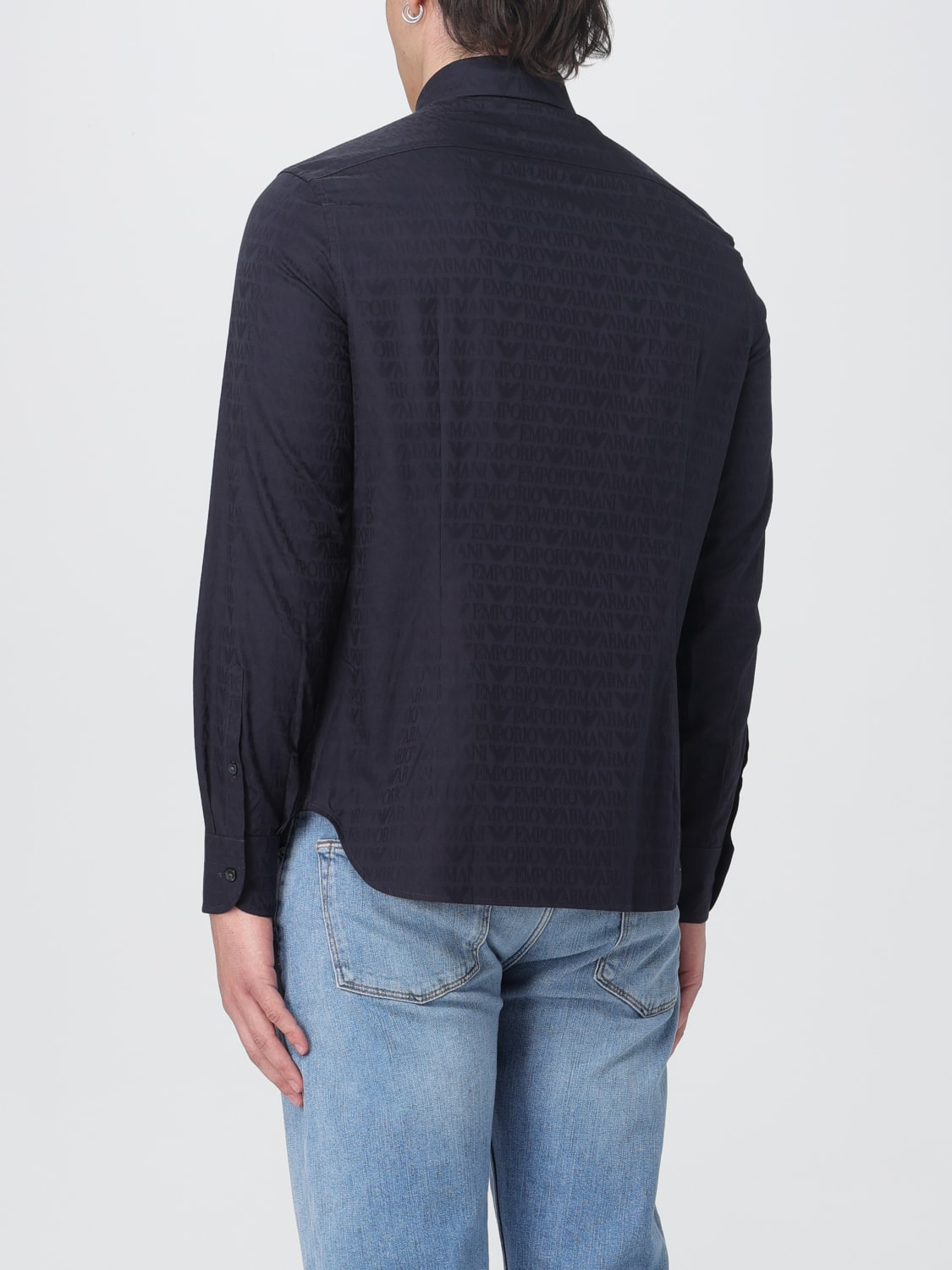 EMPORIO ARMANI: Shirt men - Blue | Emporio Armani shirt
