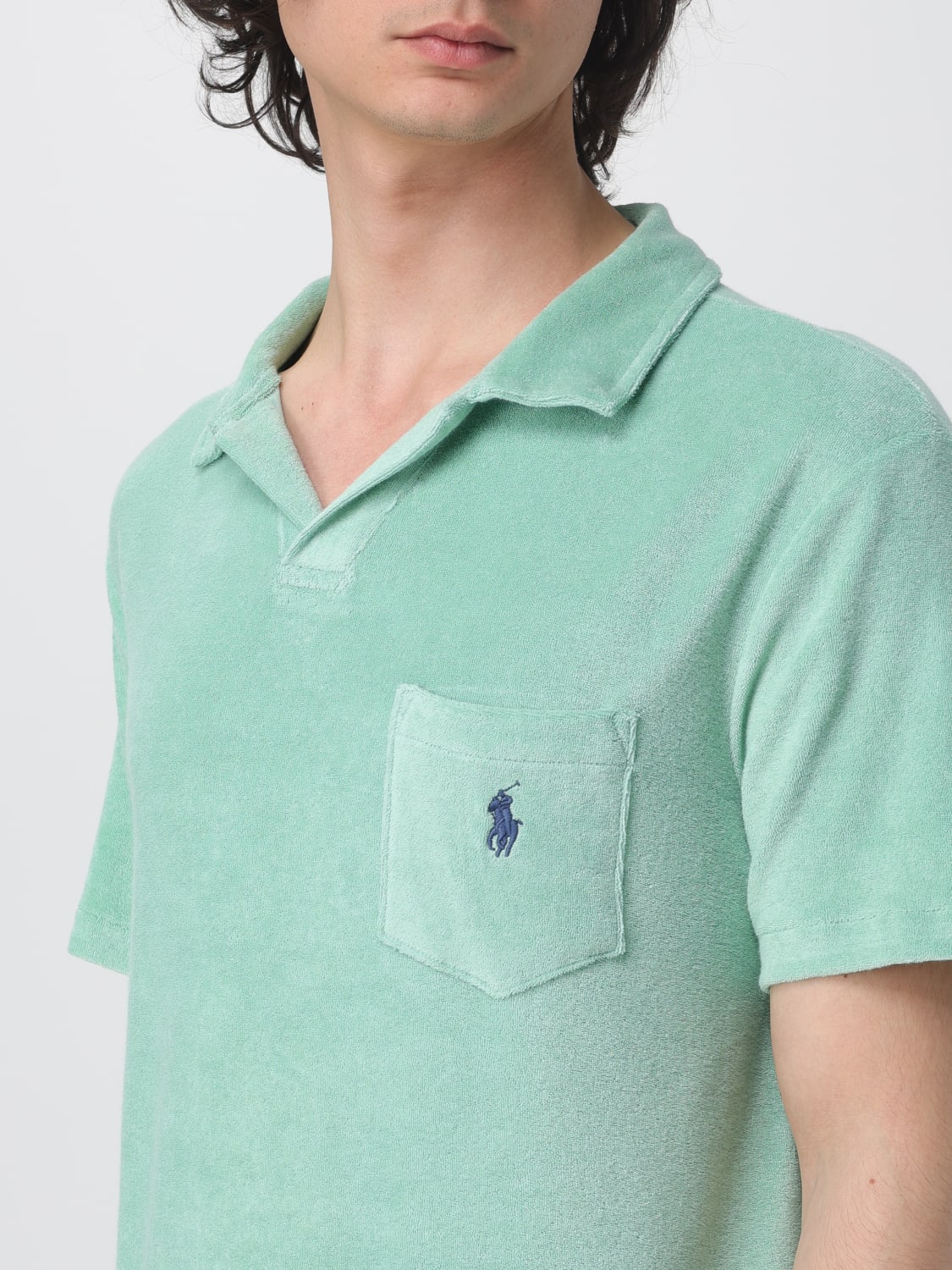 POLO RALPH LAUREN ポロシャツ: Tシャツ メンズ Polo Ralph Lauren, セージ - Img 3