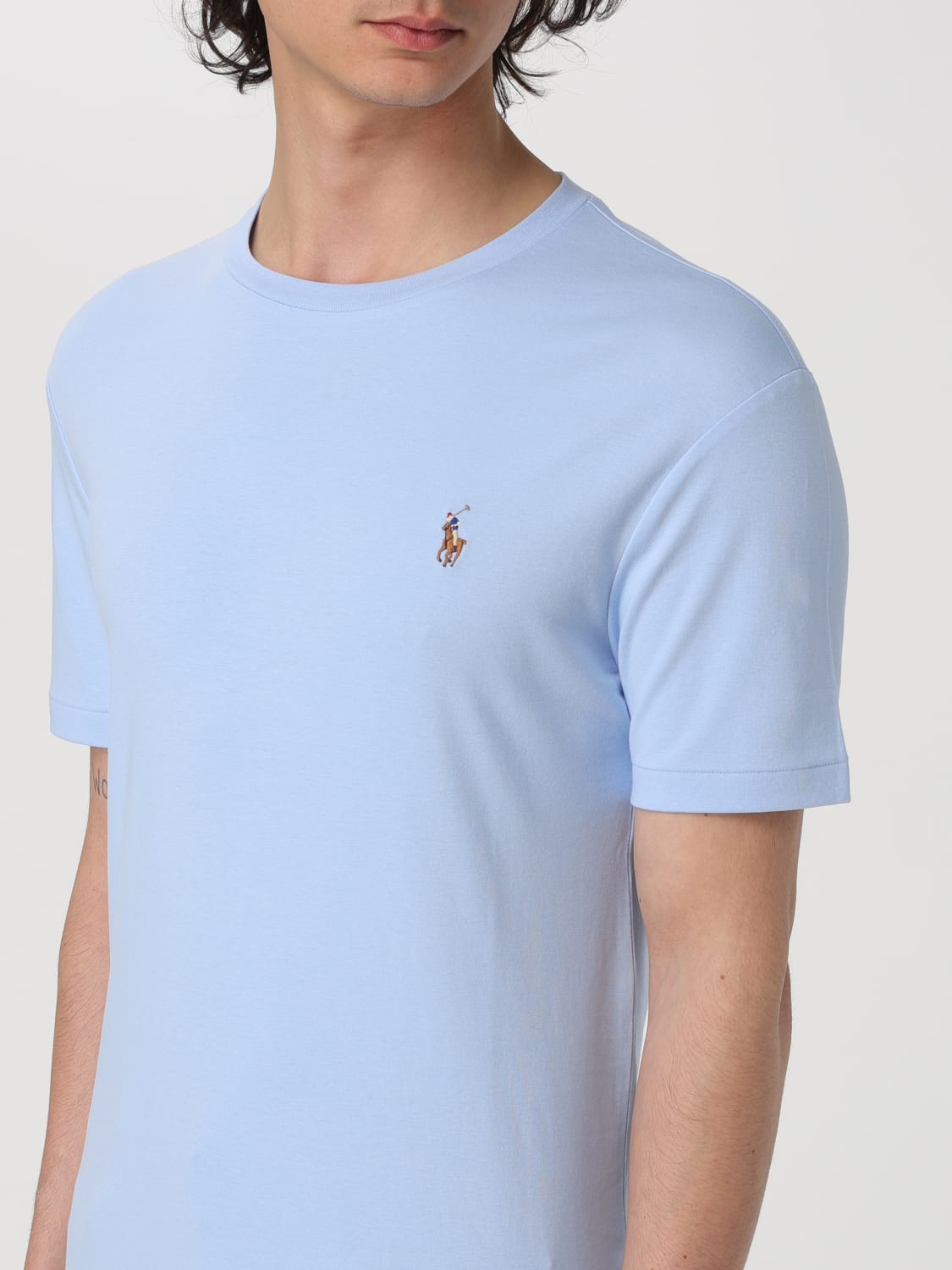 Polo Ralph Lauren Outlet T shirt men Blue Polo Ralph Lauren t shirt 710740727005 online at GIGLIO.COM