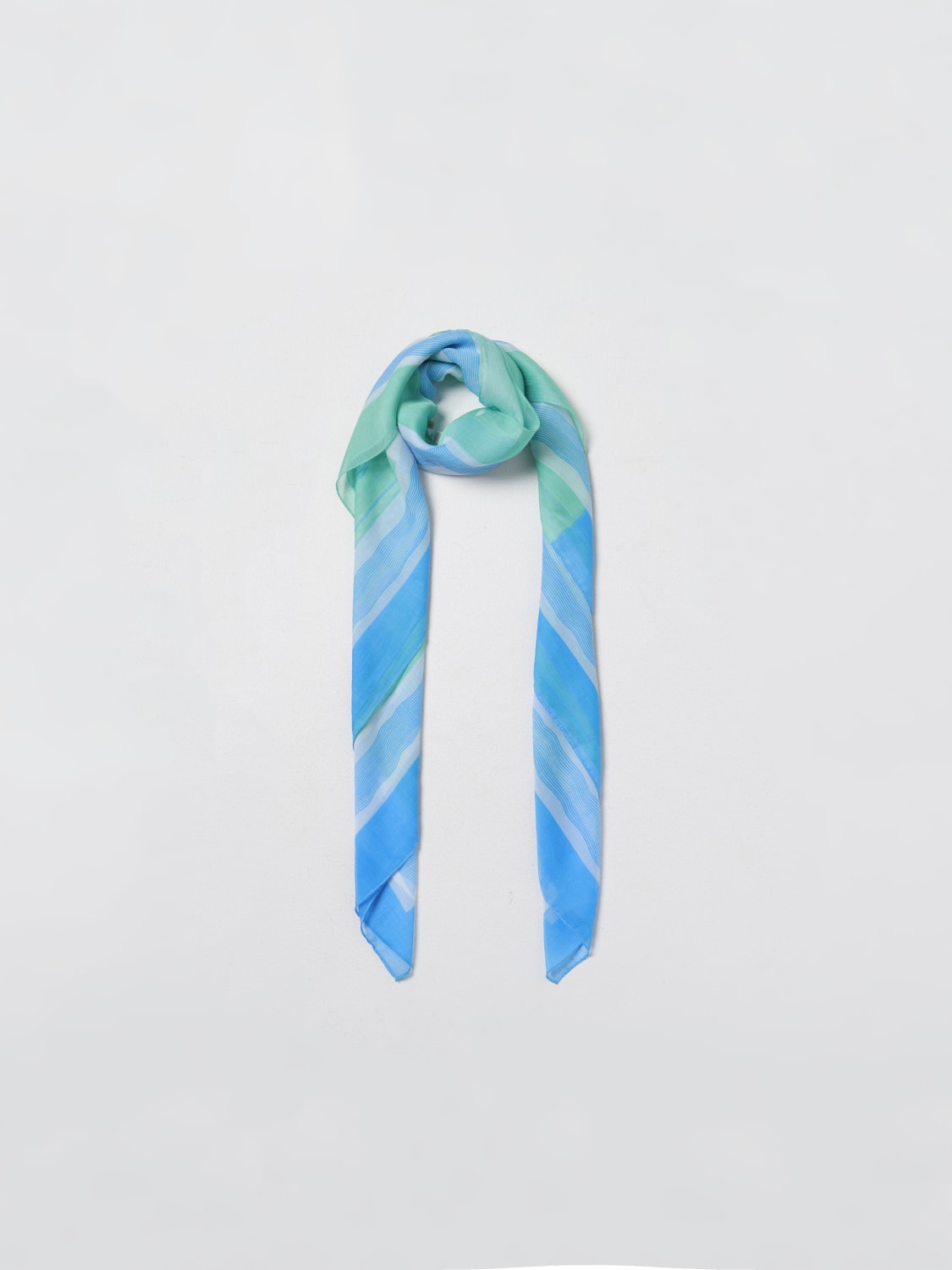 LIU JO NECK SCARF: Neck scarf woman Liu Jo, Gnawed Blue - Img 2