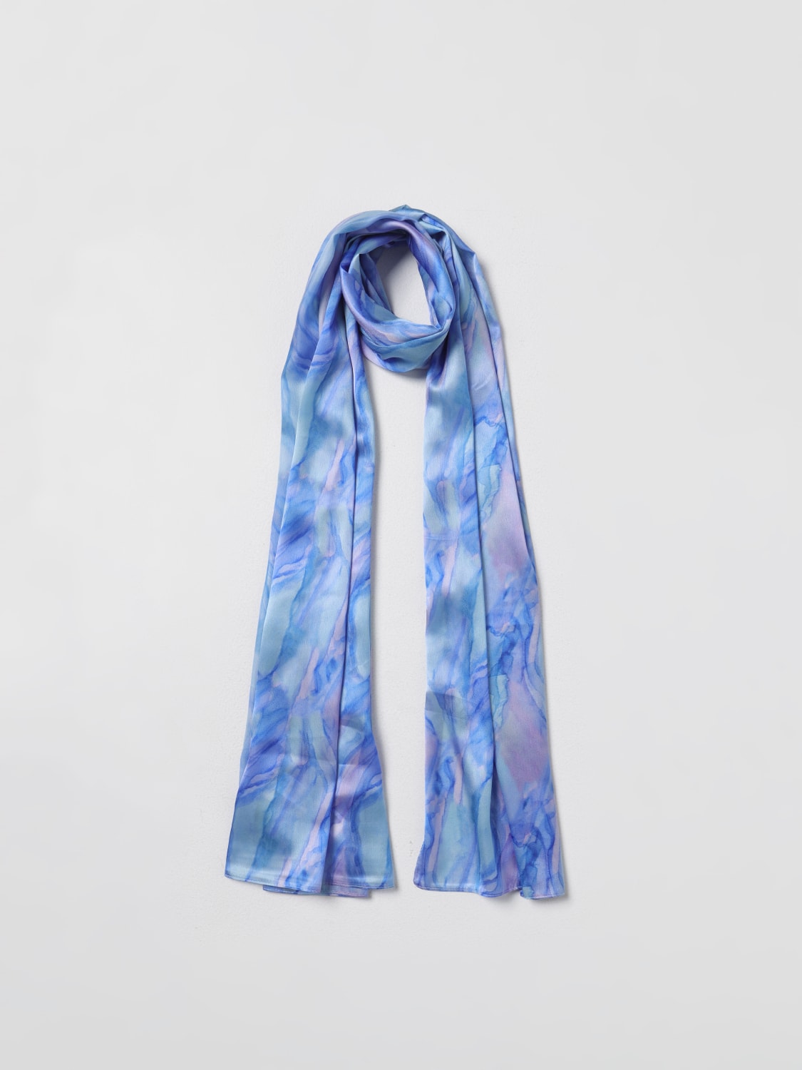 LIU JO SCARF: Scarf woman Liu Jo, Gnawed Blue - Img 2