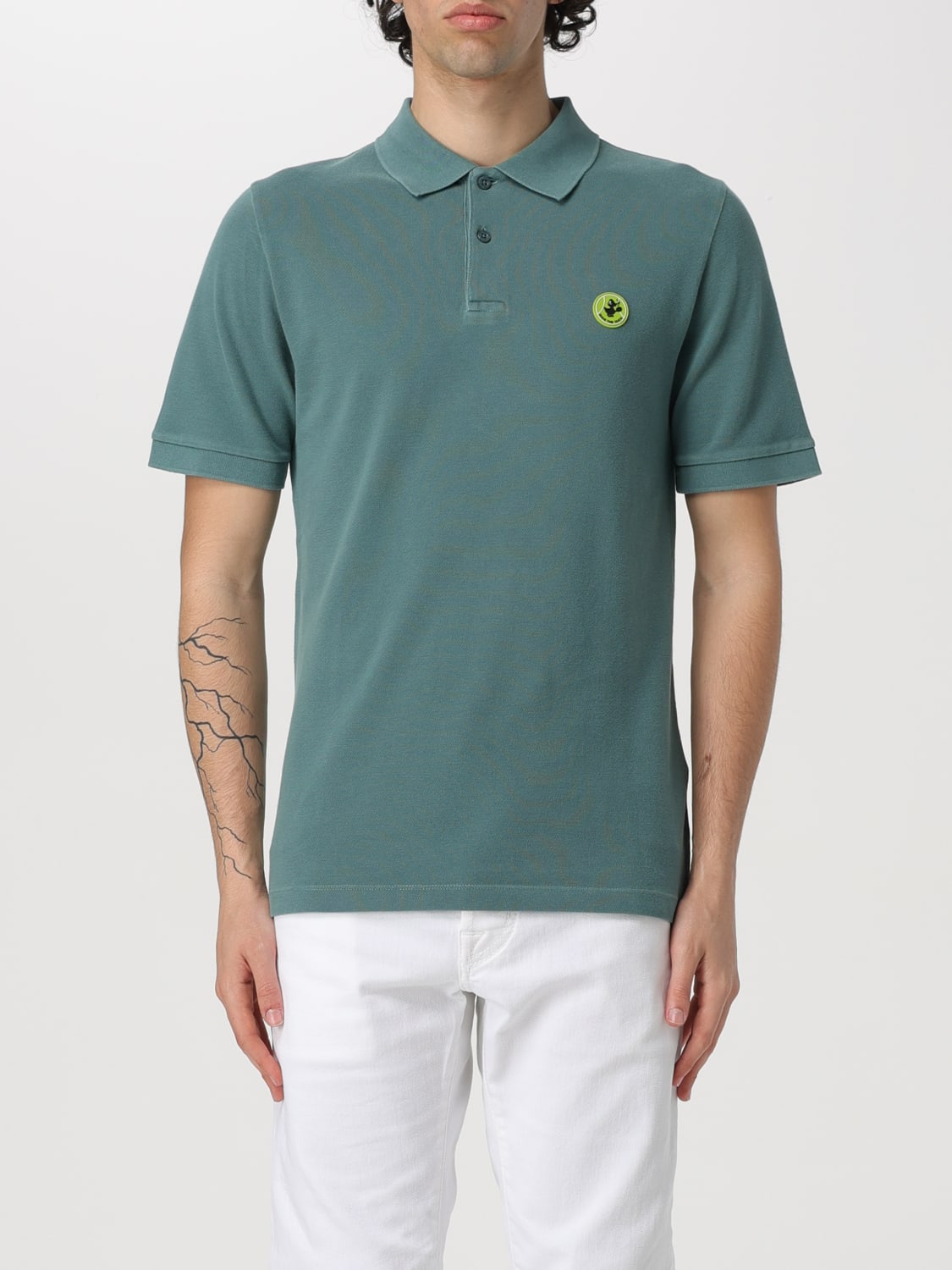 Save The Duck Outlet: Polo shirt men - Green | Save The Duck polo shirt ...