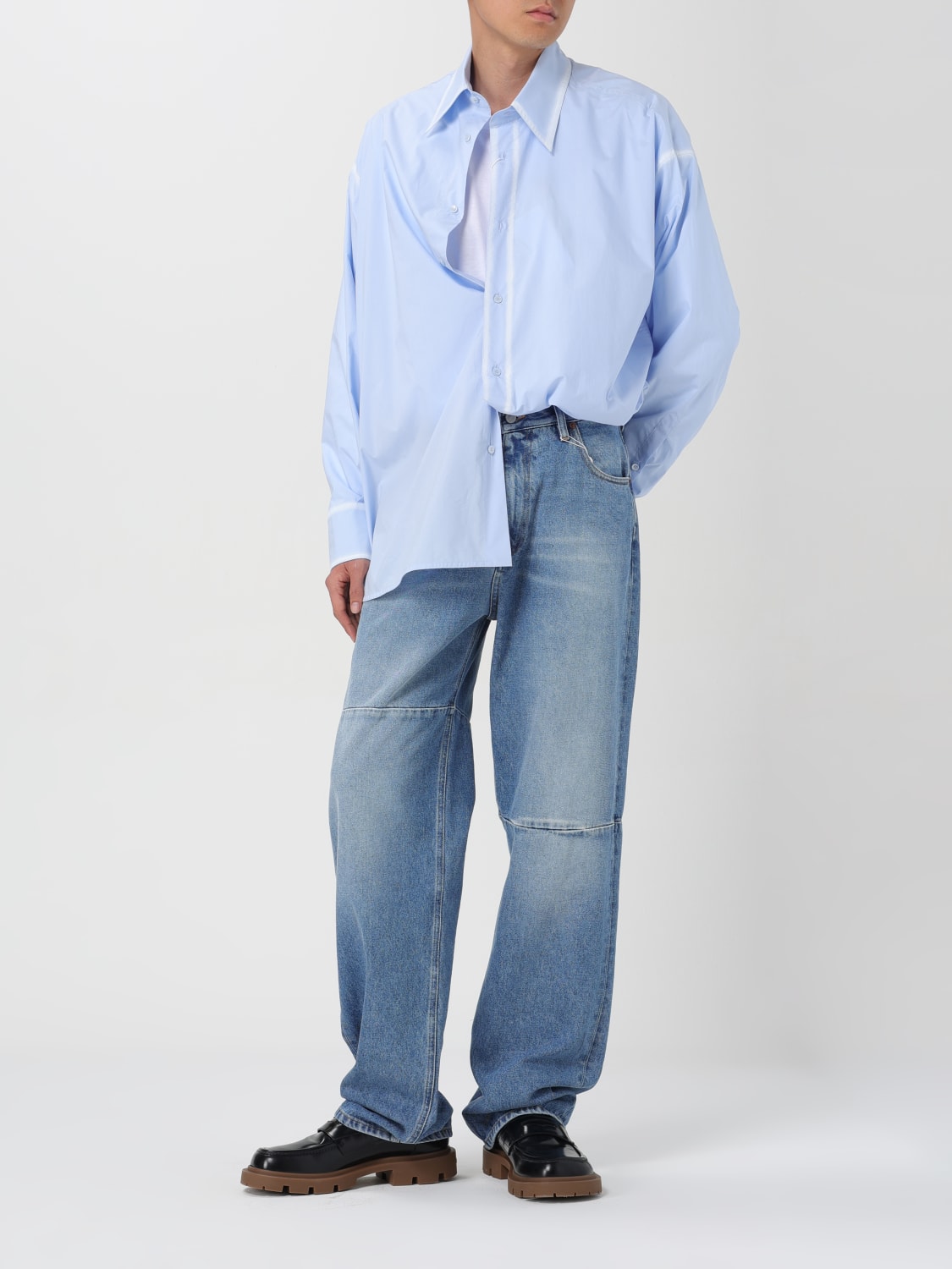 MM6 MAISON MARGIELA SHIRT: Shirt men Mm6 Maison Margiela, Gnawed Blue - Img 2