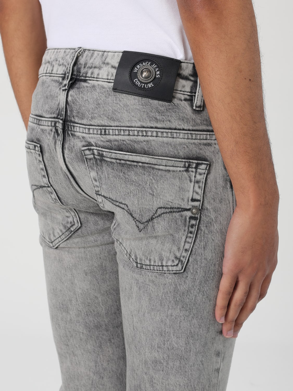 VERSACE JEANS COUTURE JEANS: Jeans men Versace Jeans Couture, Grey - Img 3