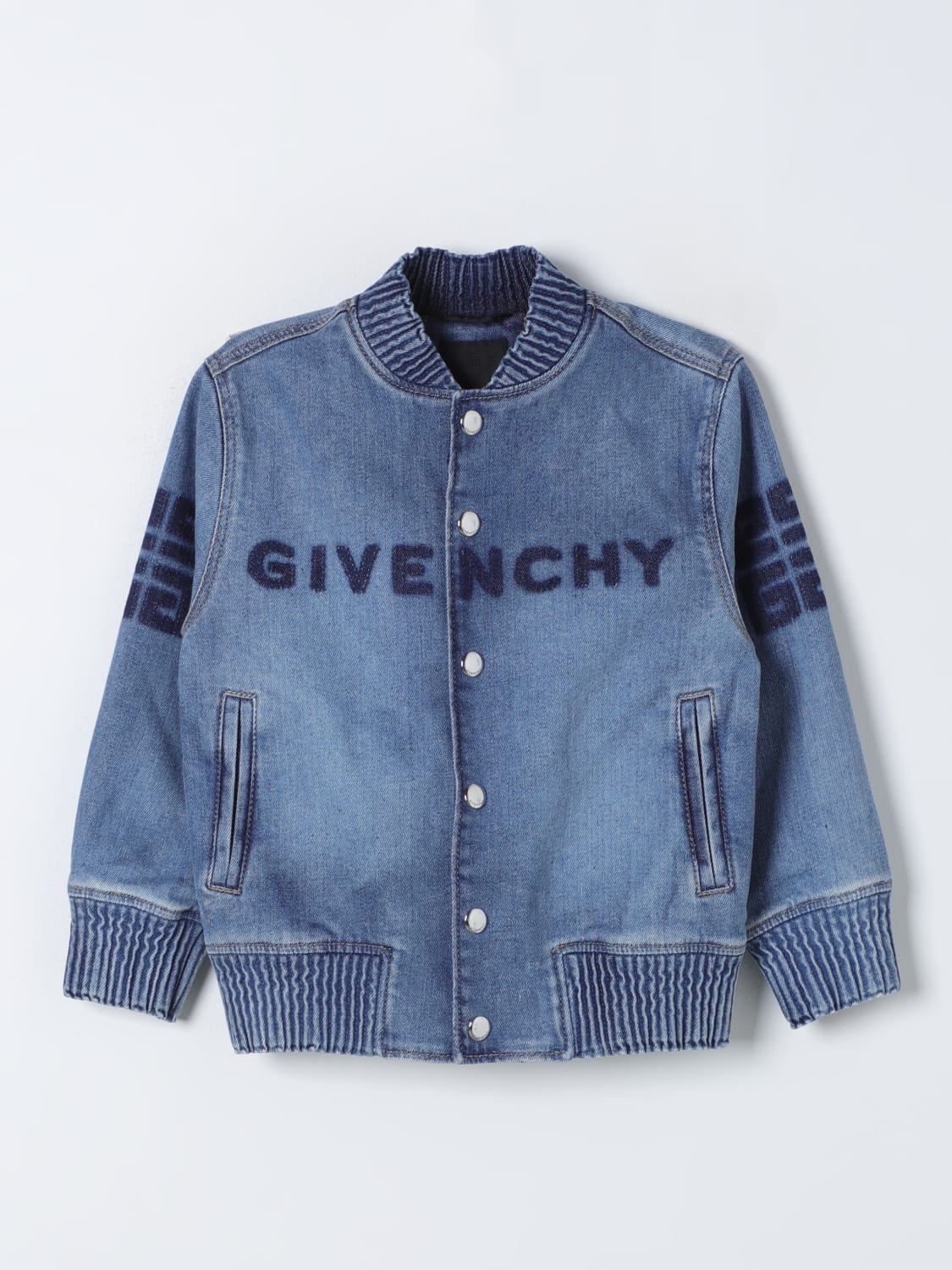 GIVENCHY：コート ボーイ - ブルー | GIGLIO.COMオンラインのGivenchy ...