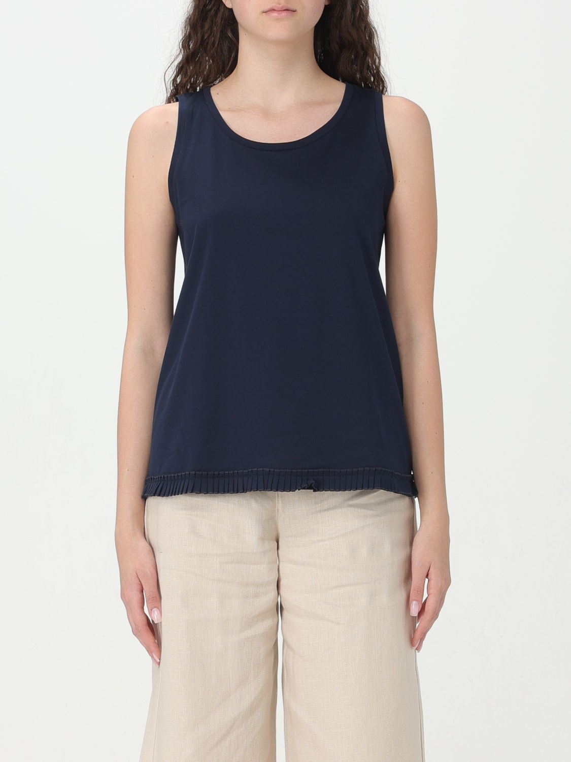 'S MAX MARA TOP: Top woman 's Max Mara, Blue - Img 1