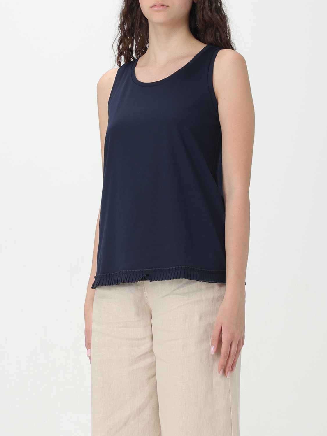 'S MAX MARA TOP: Top woman 's Max Mara, Blue - Img 4