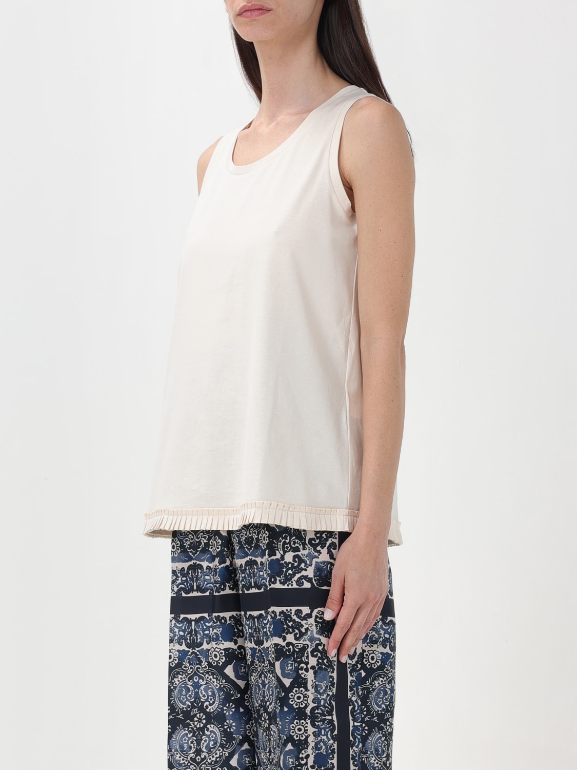 'S MAX MARA TOP: Top mujer 's Max Mara, Beige - Img 4