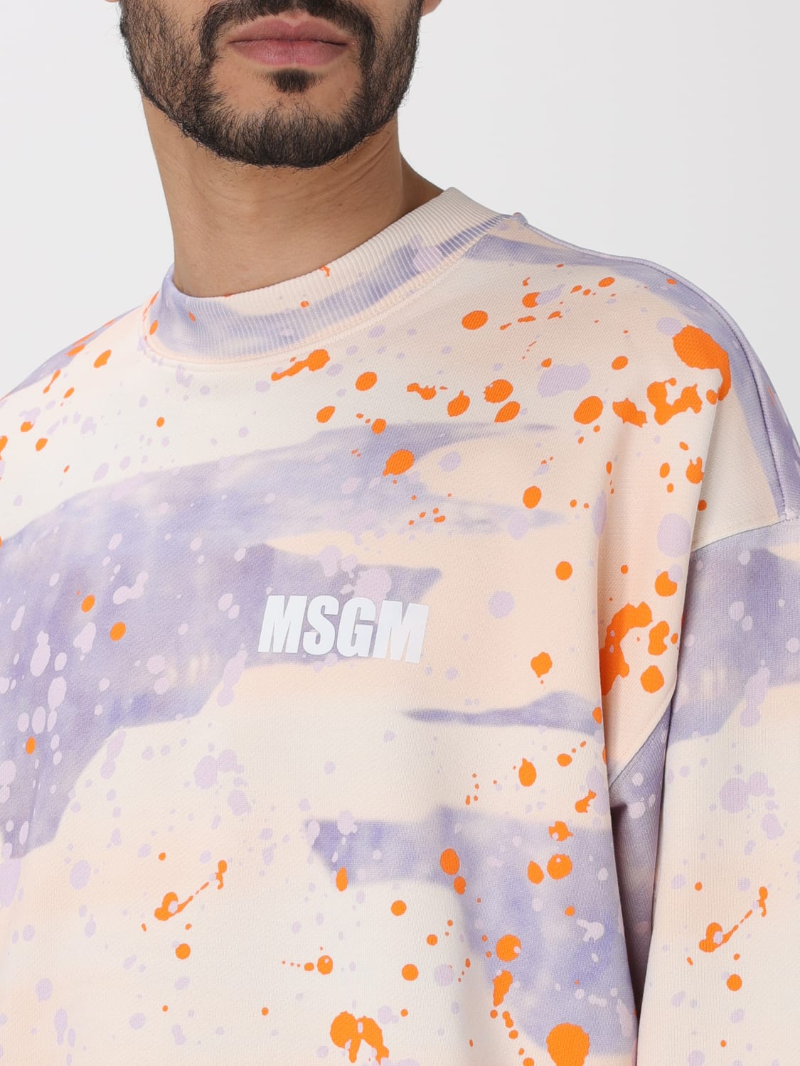 MSGM SWEATER: Sweater men MSGM, Grey - Img 4