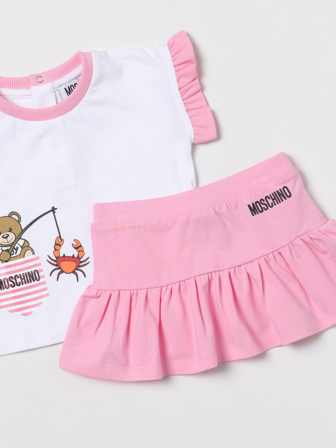 MOSCHINO 점프수트: 점프수트 남아 Moschino Baby, 화이트 - Img 3