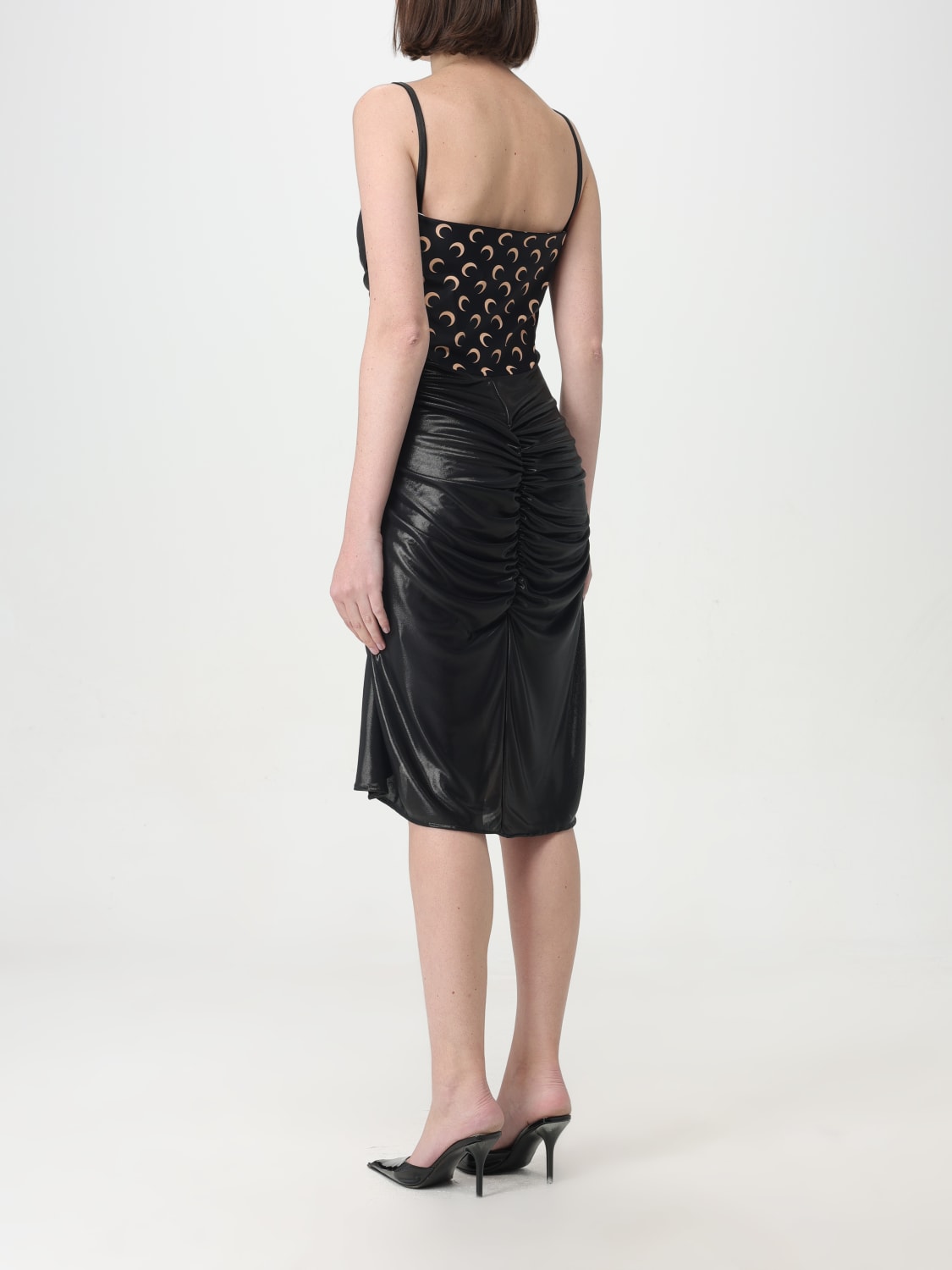 MARINE SERRE DRESS: Dress woman Marine Serre, Black - Img 2