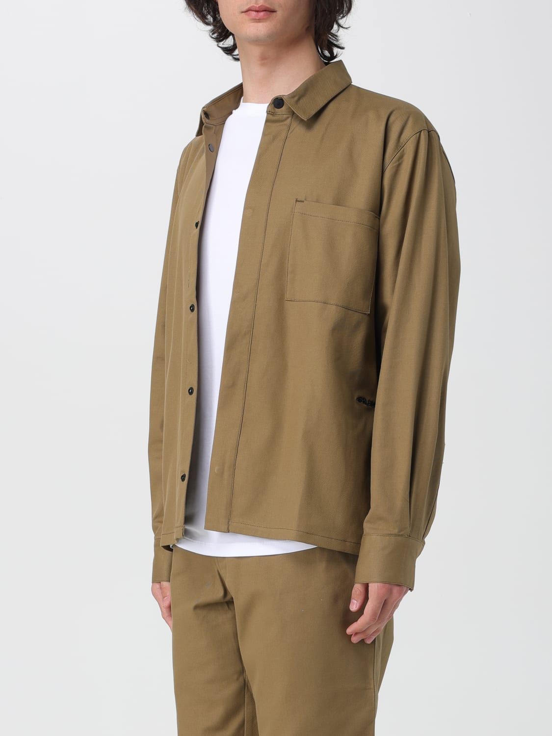 GR10K CAMICIA: Camicia uomo Gr10k, Sabbia - Img 4