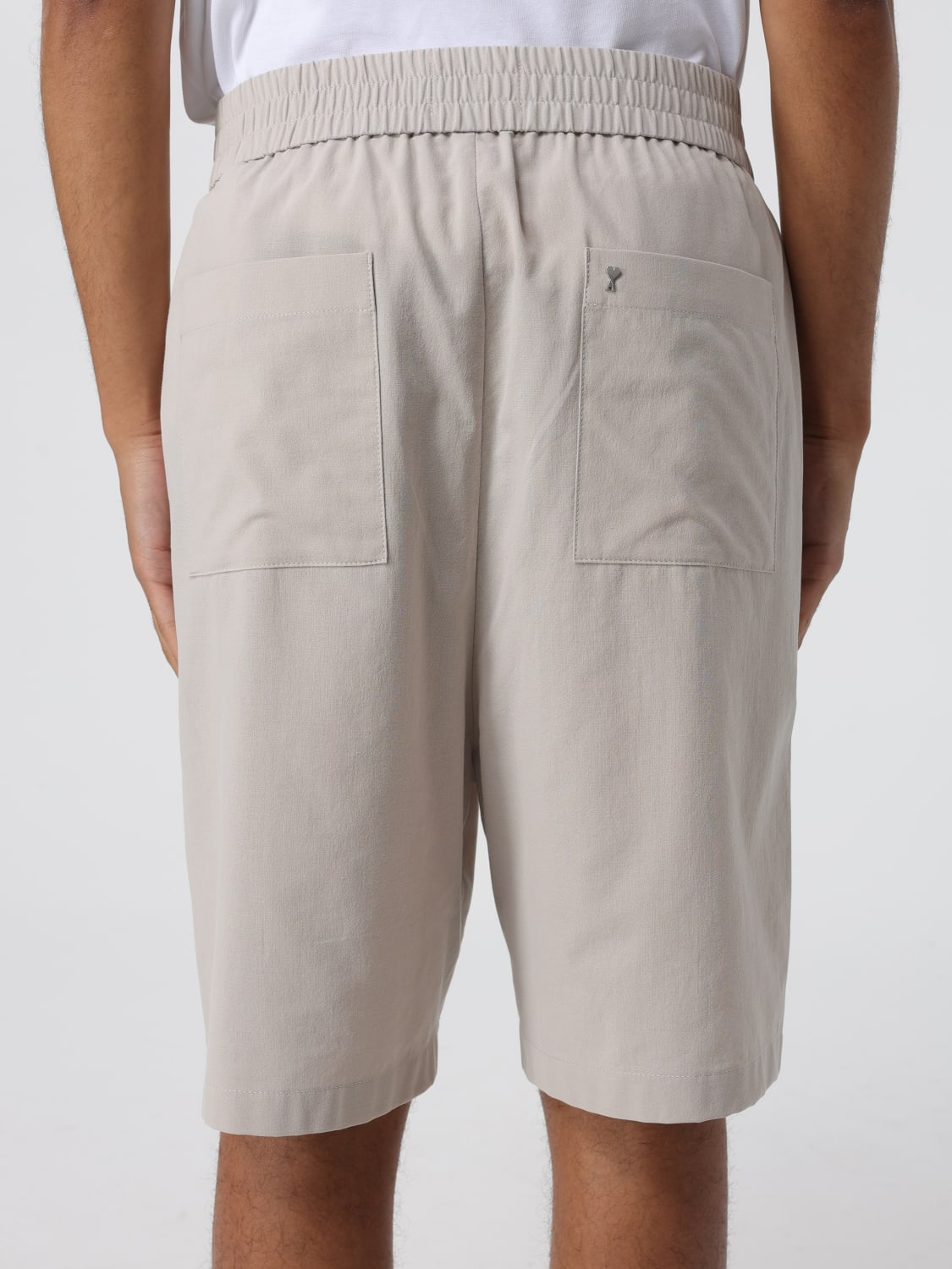 AMI PARIS SHORTS: Shorts herren Ami Paris, Beige - Img 4