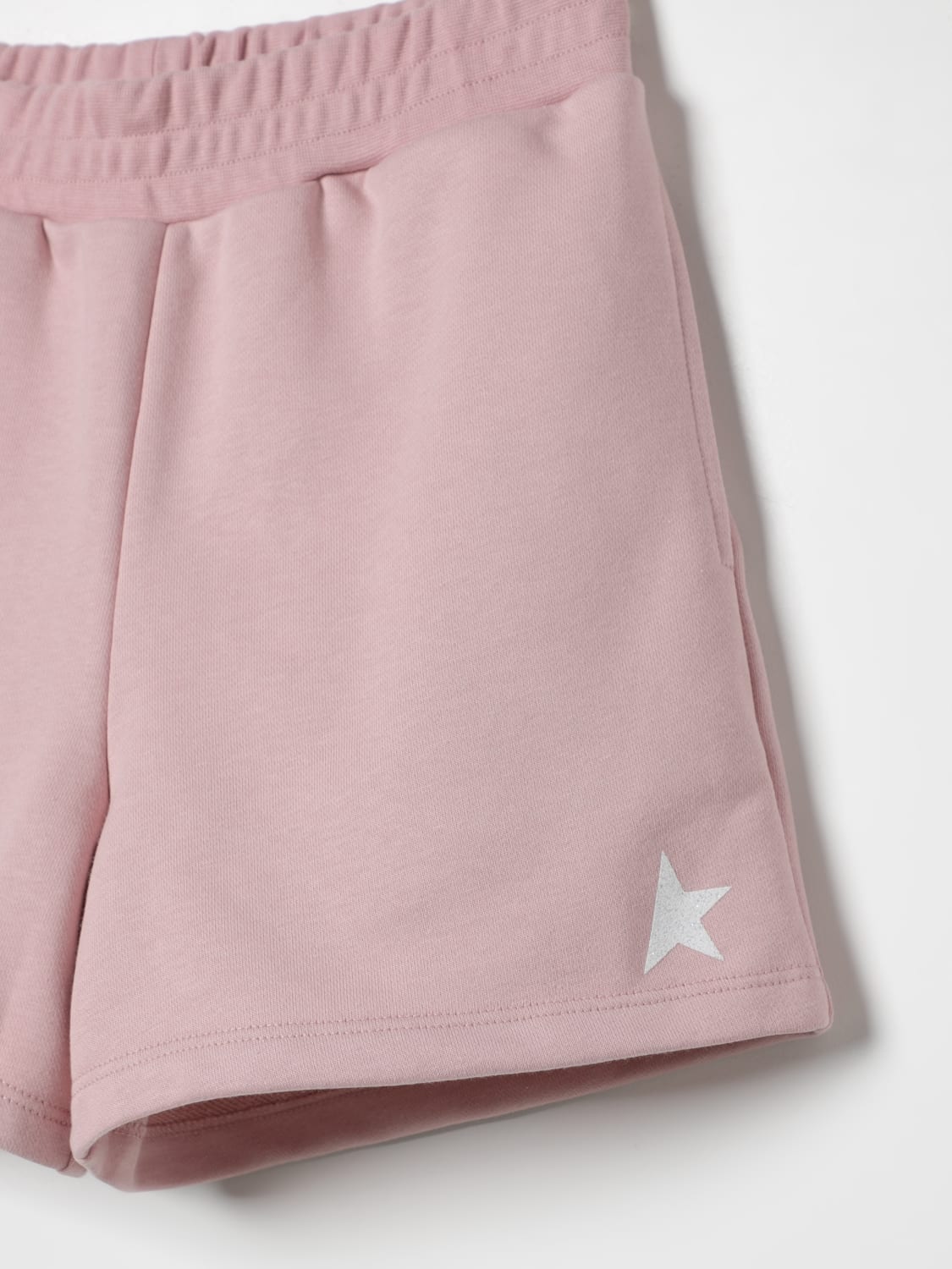 GOLDEN GOOSE PANTALONCINO: Shorts Golden Goose in cotone con logo , Rosa - Img 3