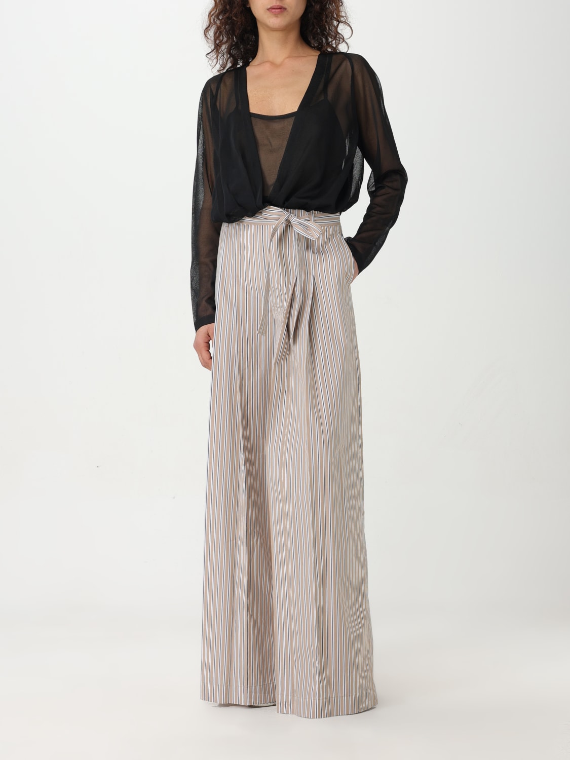 ALBERTA FERRETTI PANTS: Pants woman Alberta Ferretti, Beige - Img 2