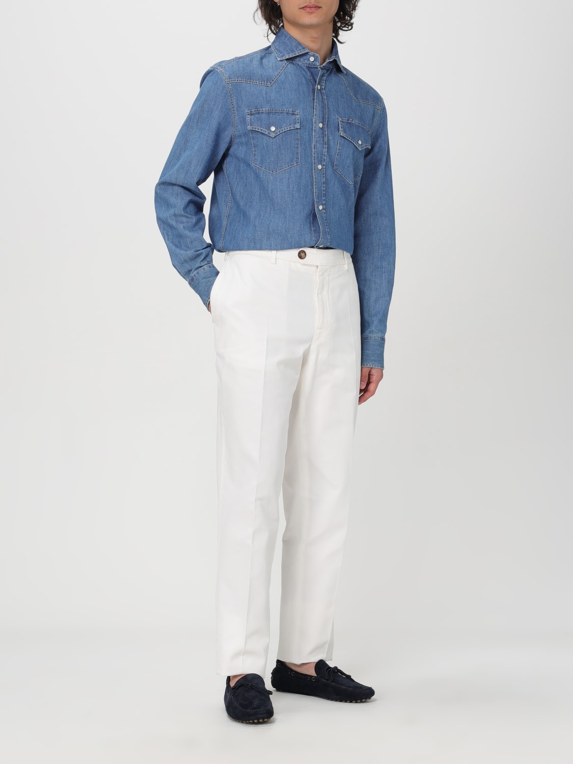 BRUNELLO CUCINELLI PANTS: Pants men Brunello Cucinelli, White - Img 2