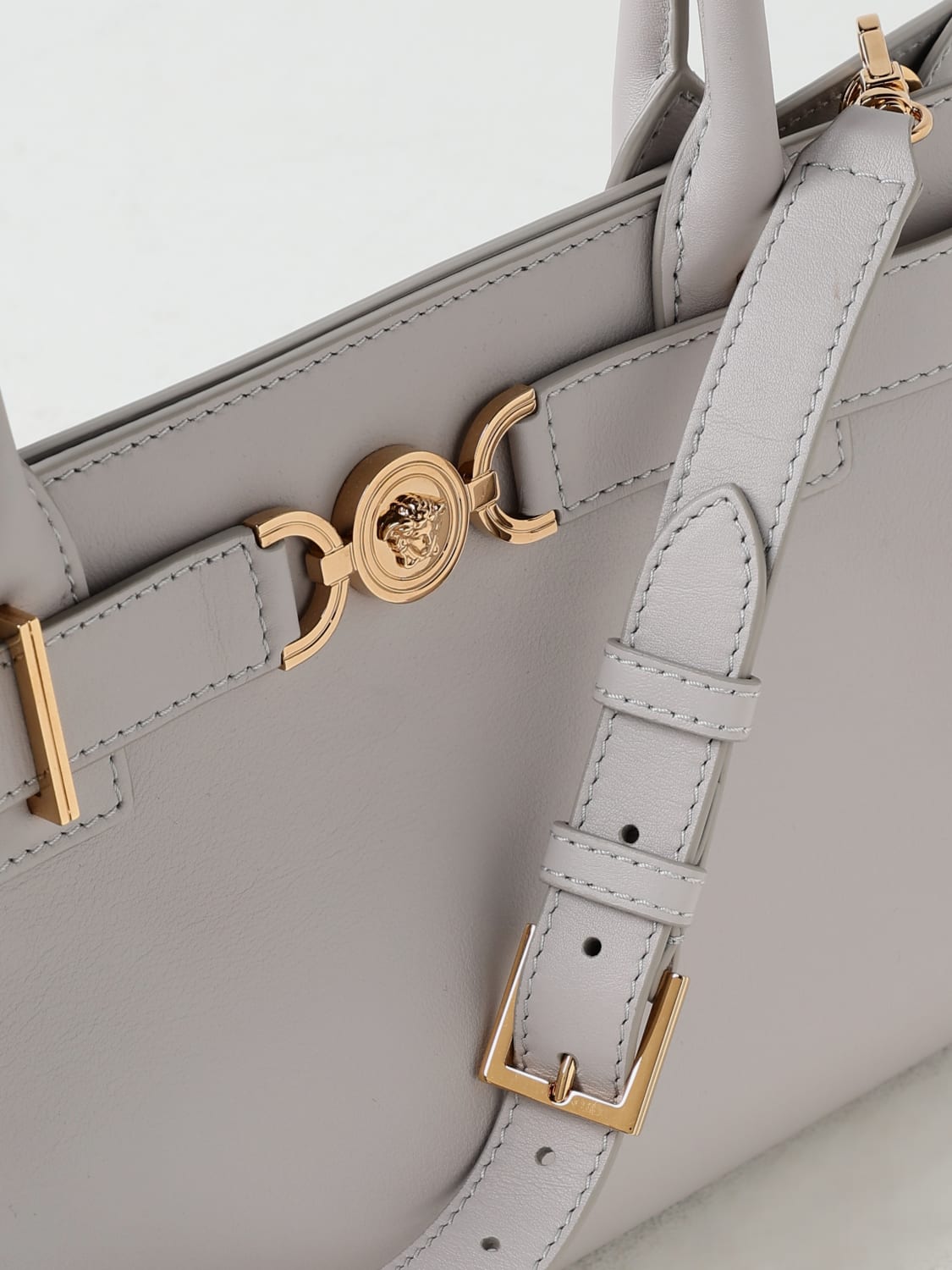 ハンドバッグ VERSACE Woman Handbag Grey 10131691A10795 1E98V Versaceアウトレット：ハンドバッグ レディース - グレー
