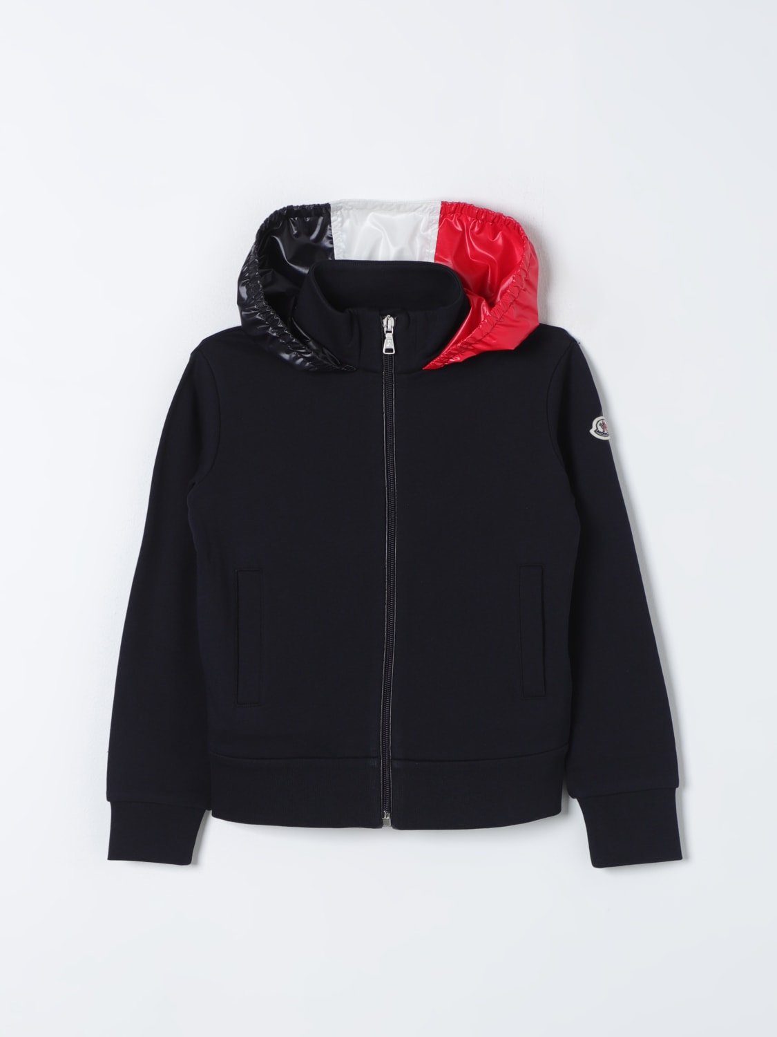 MONCLER SWEATER: Sweater kids Moncler, Blue - Img 1